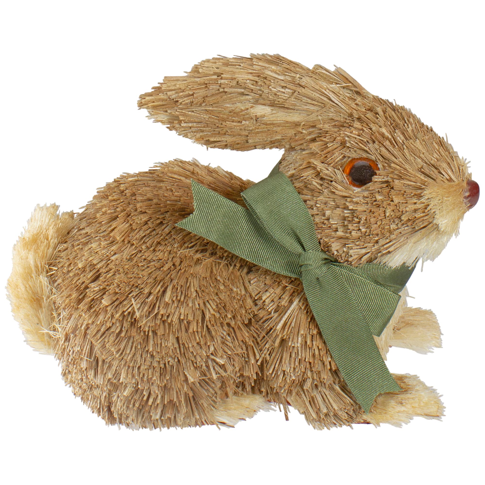 8" Brown Sisal Bunny Rabbit Easter Figure