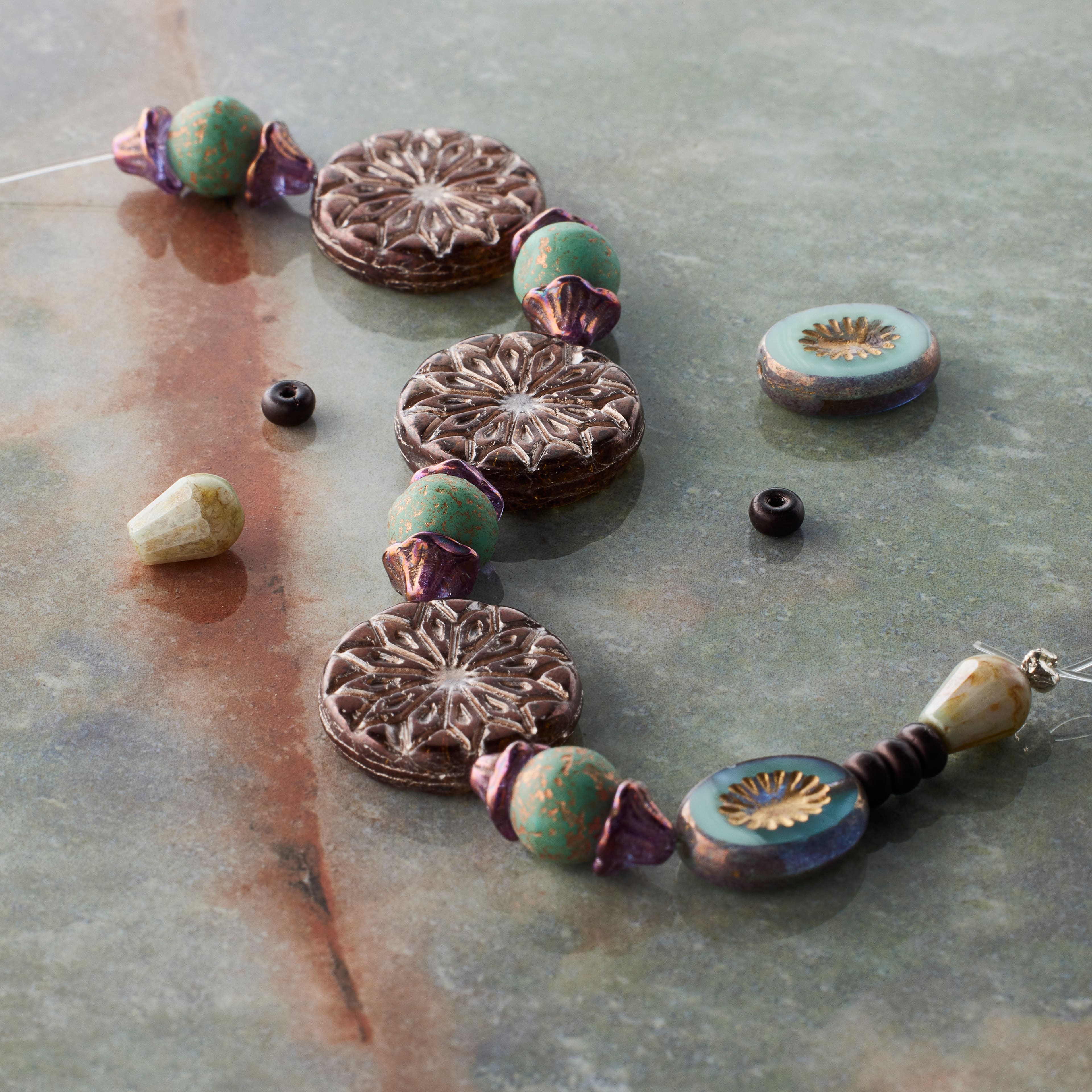 Bronze Sunburst Czech Glass Bead Mix by Bead Landing&#x2122;