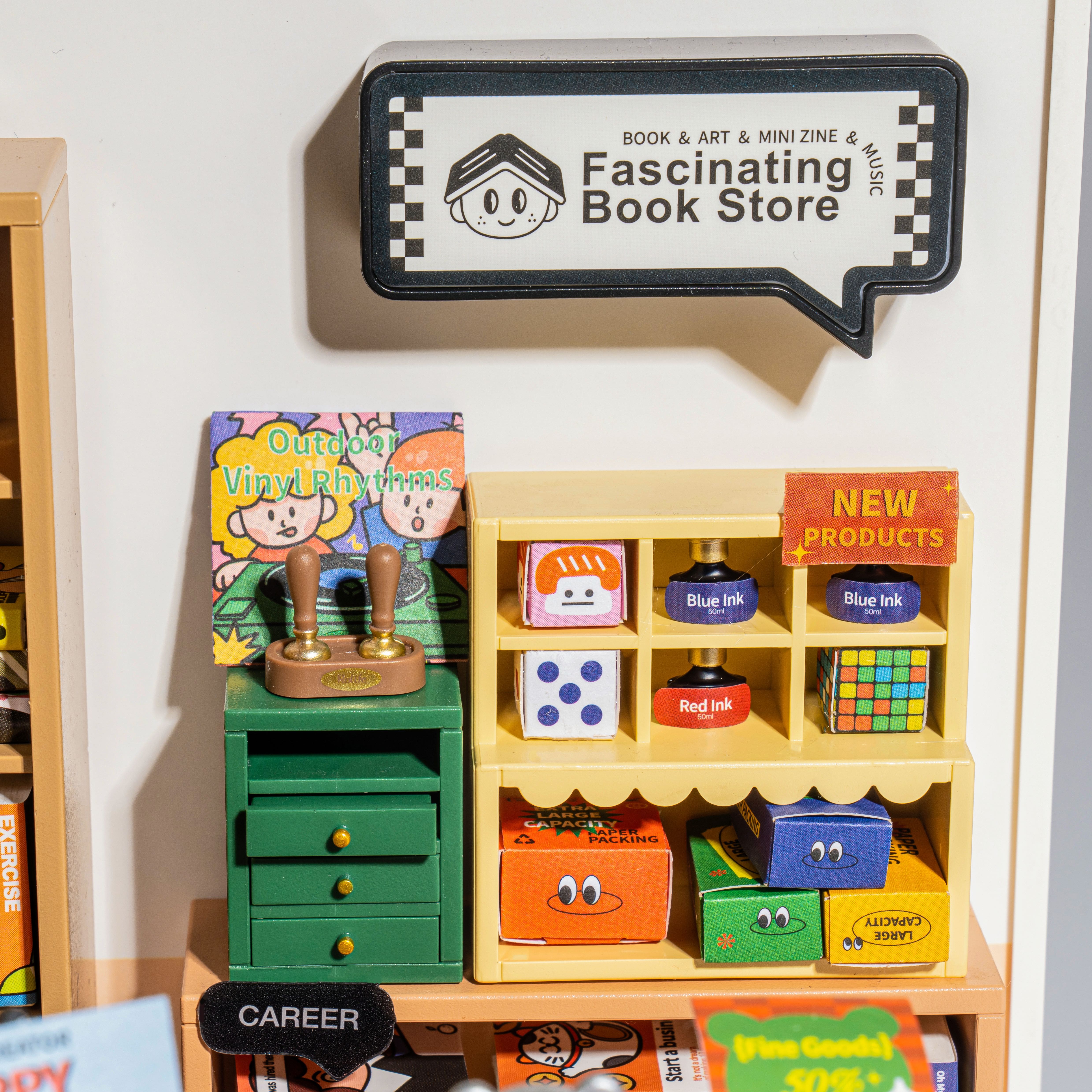 Rolife&#xAE; Super Creator Fascinating Book Store DIY Miniature Kit