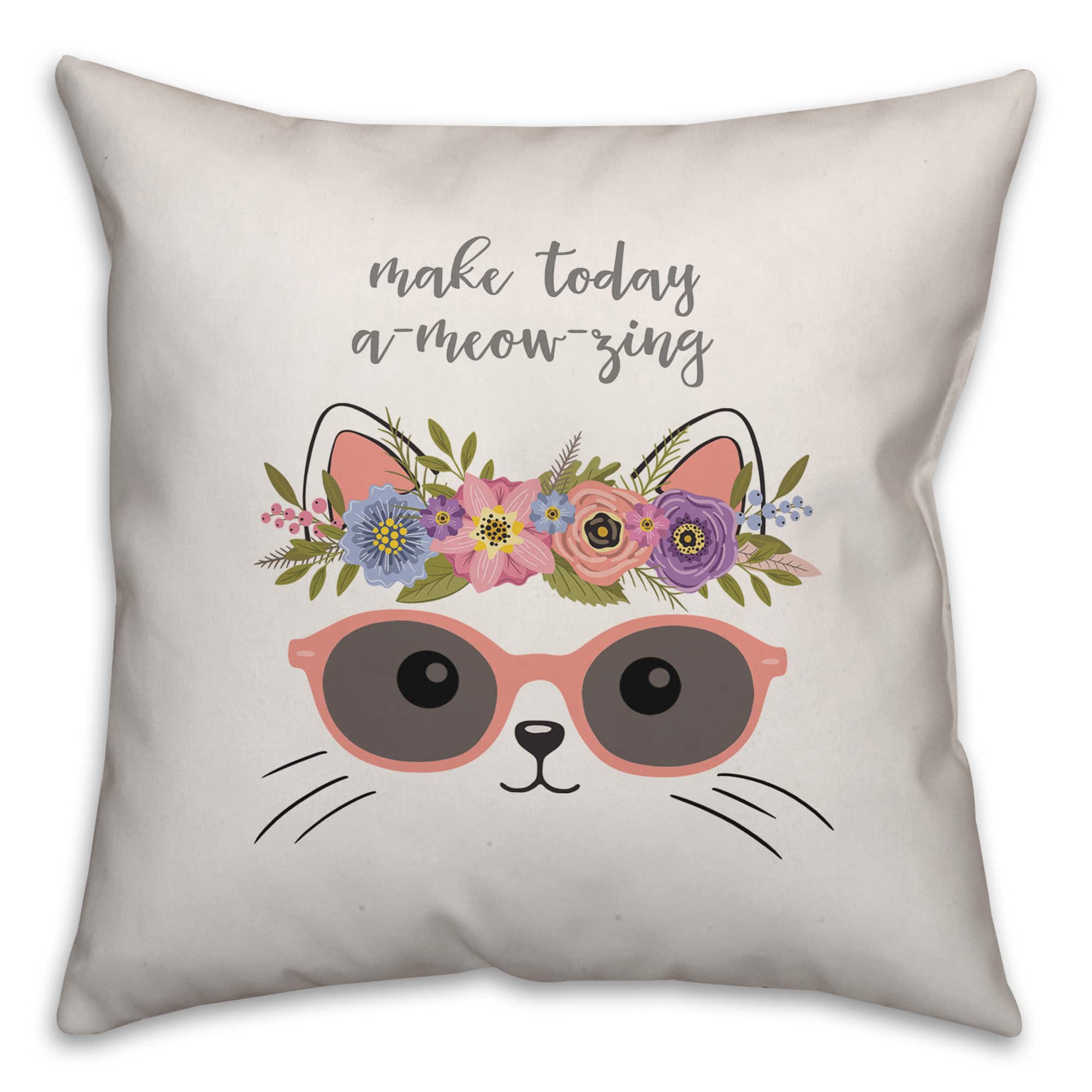 Make Today A-meow-zing Throw Pillow