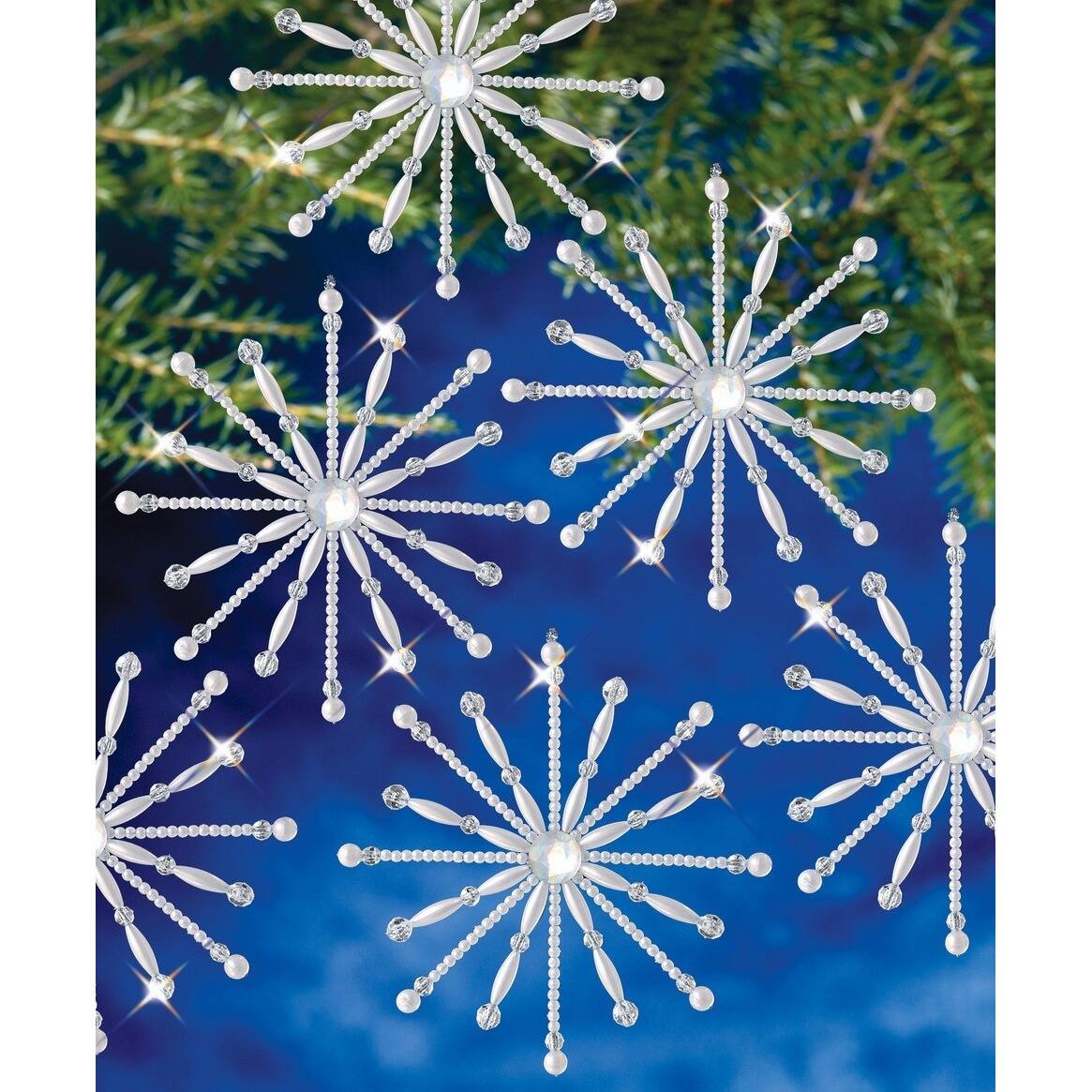 The Beadery® Elegant Snowflake Holiday Beaded Ornament Kit