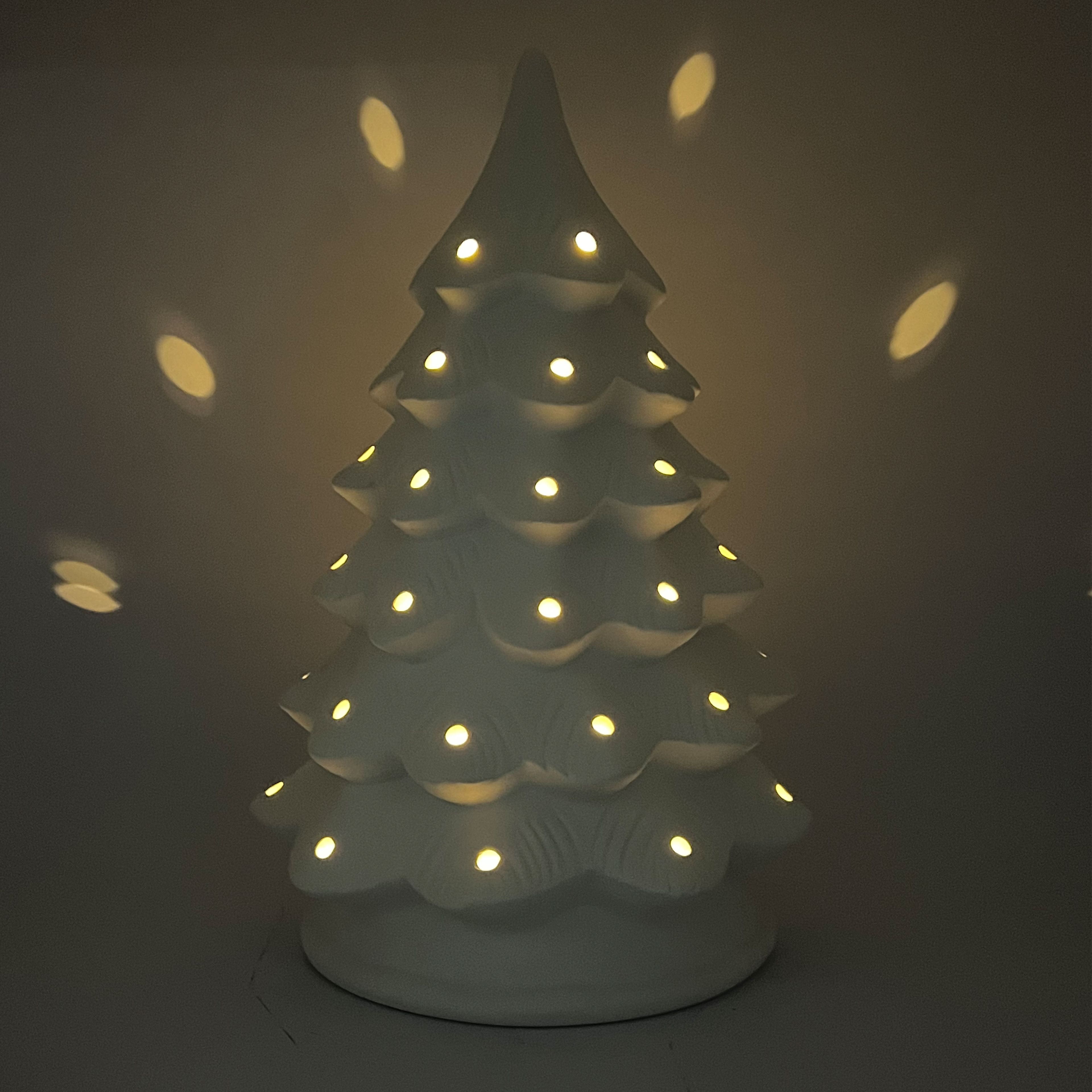 13&#x22; Christmas Tree DIY LED Ceramic D&#xE9;cor by Make Market&#xAE;