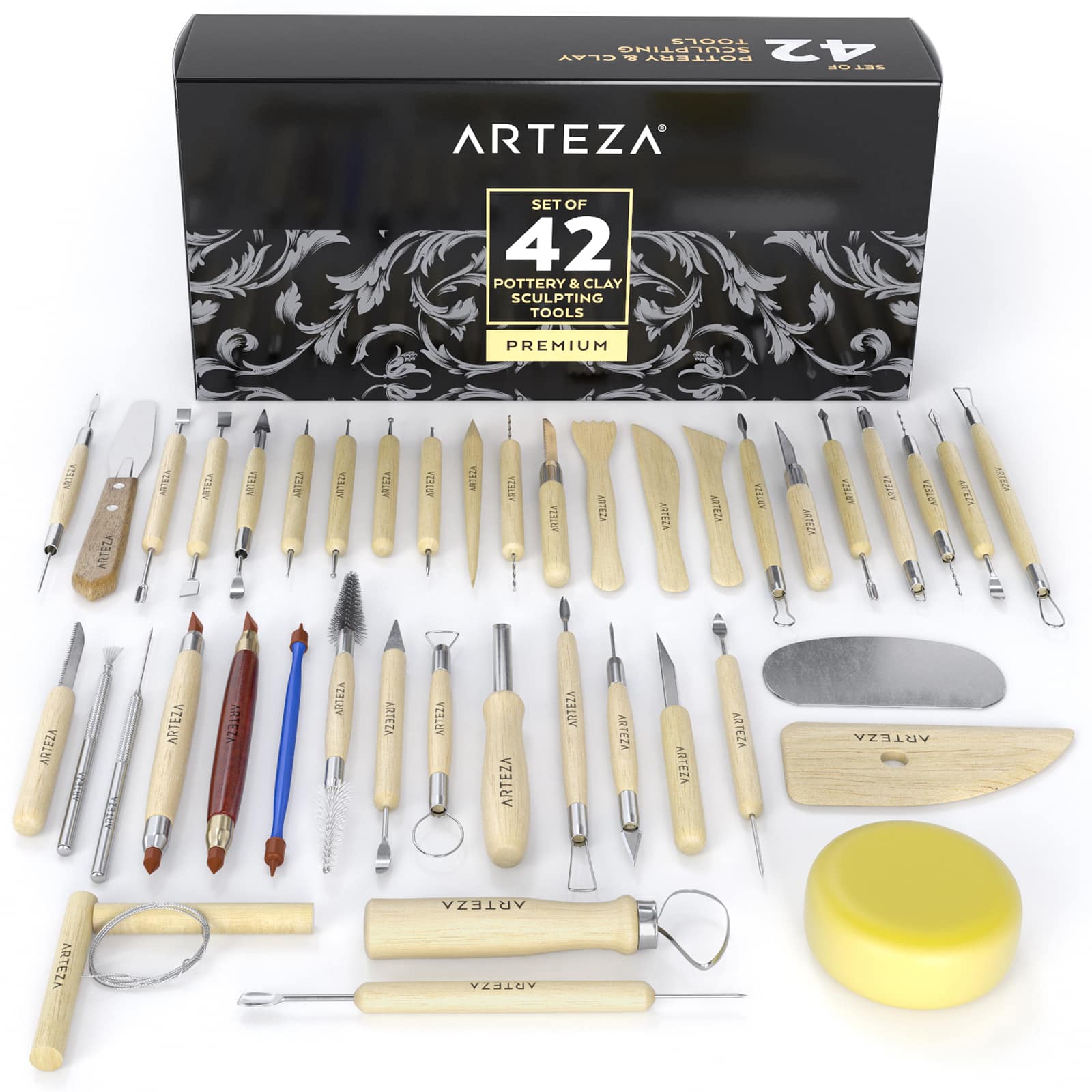 Augernis Polymer Clay Tools,28pcs Modeling Clay Sculpting Tools Set for  Pottery Sculpture