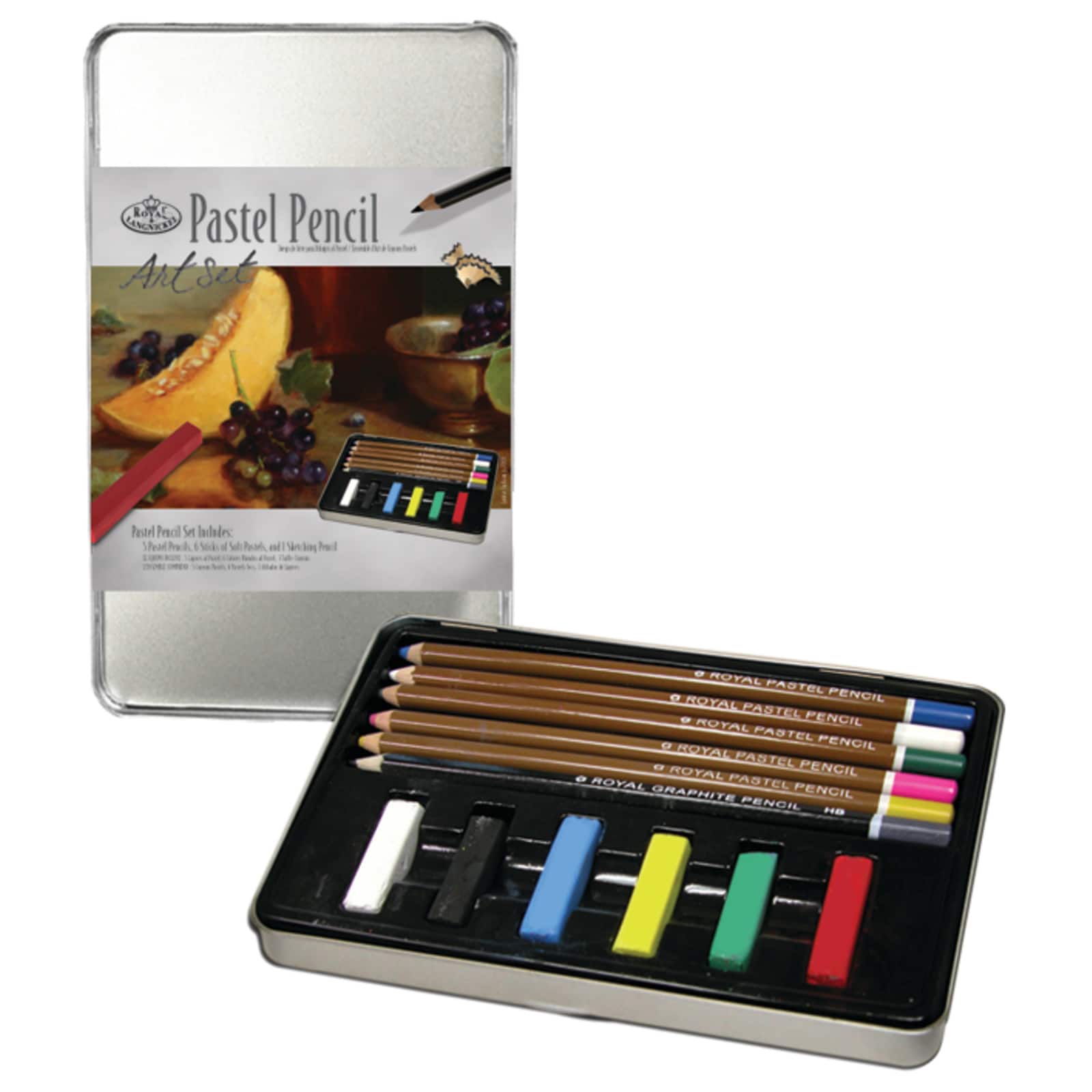 Royal &#x26; Langnickel&#xAE; Pastel Pencil Tin Art Set