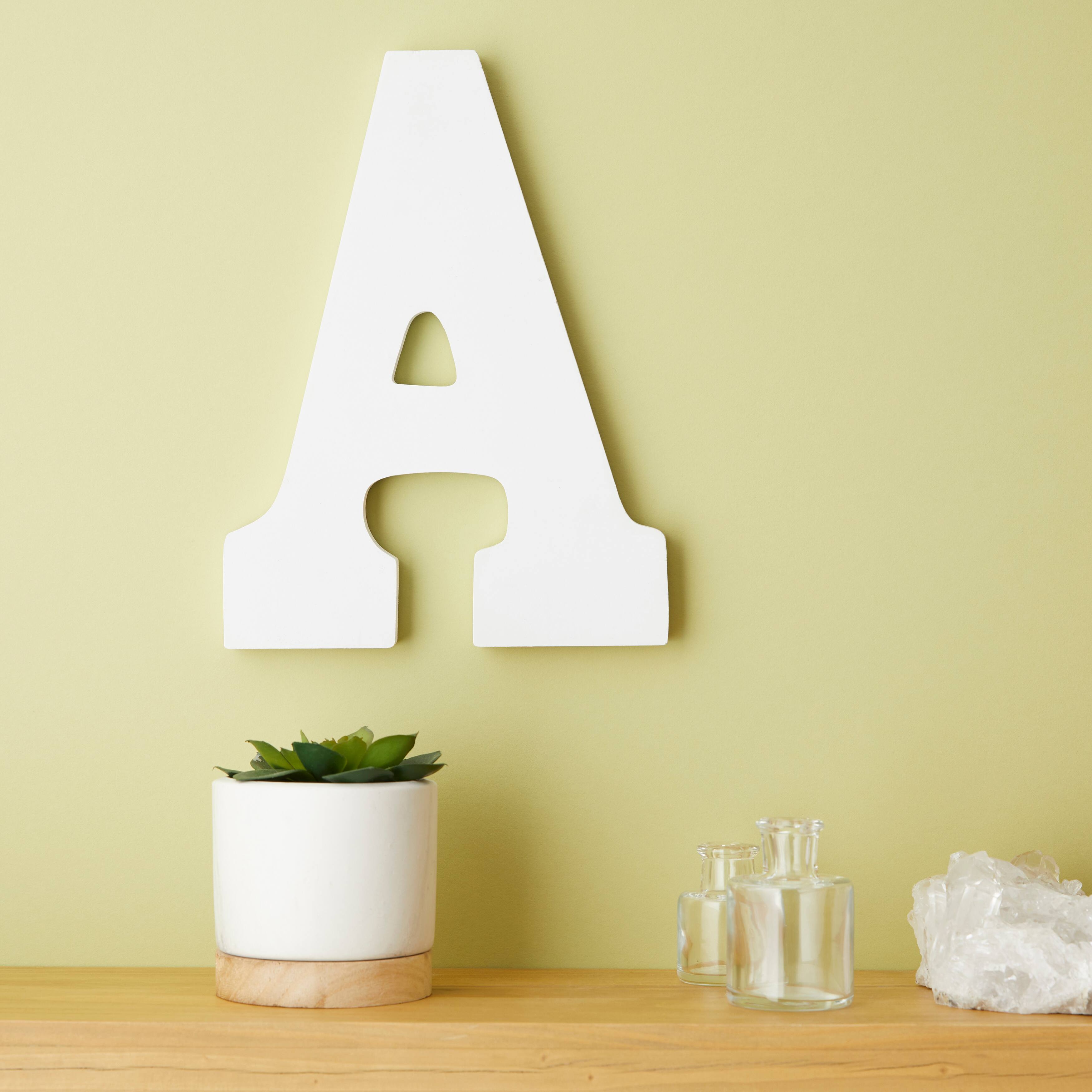 6 Pack: 9&#x22; White MDF Whimsy Letter by Make Market&#xAE;