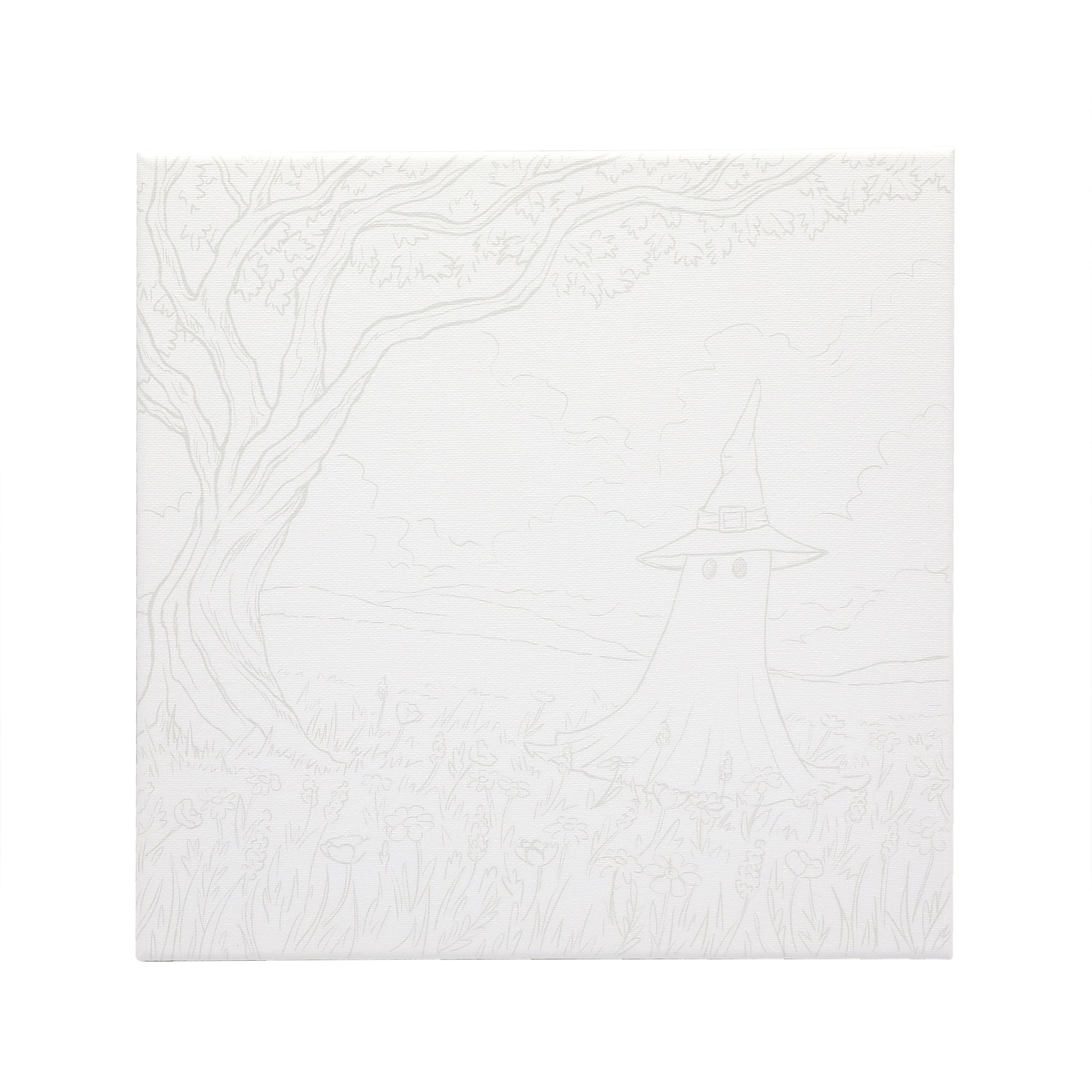 11&#x22; x 11&#x22; Ghost Vibing Canvas Painting Kit by Craft Smart&#xAE;