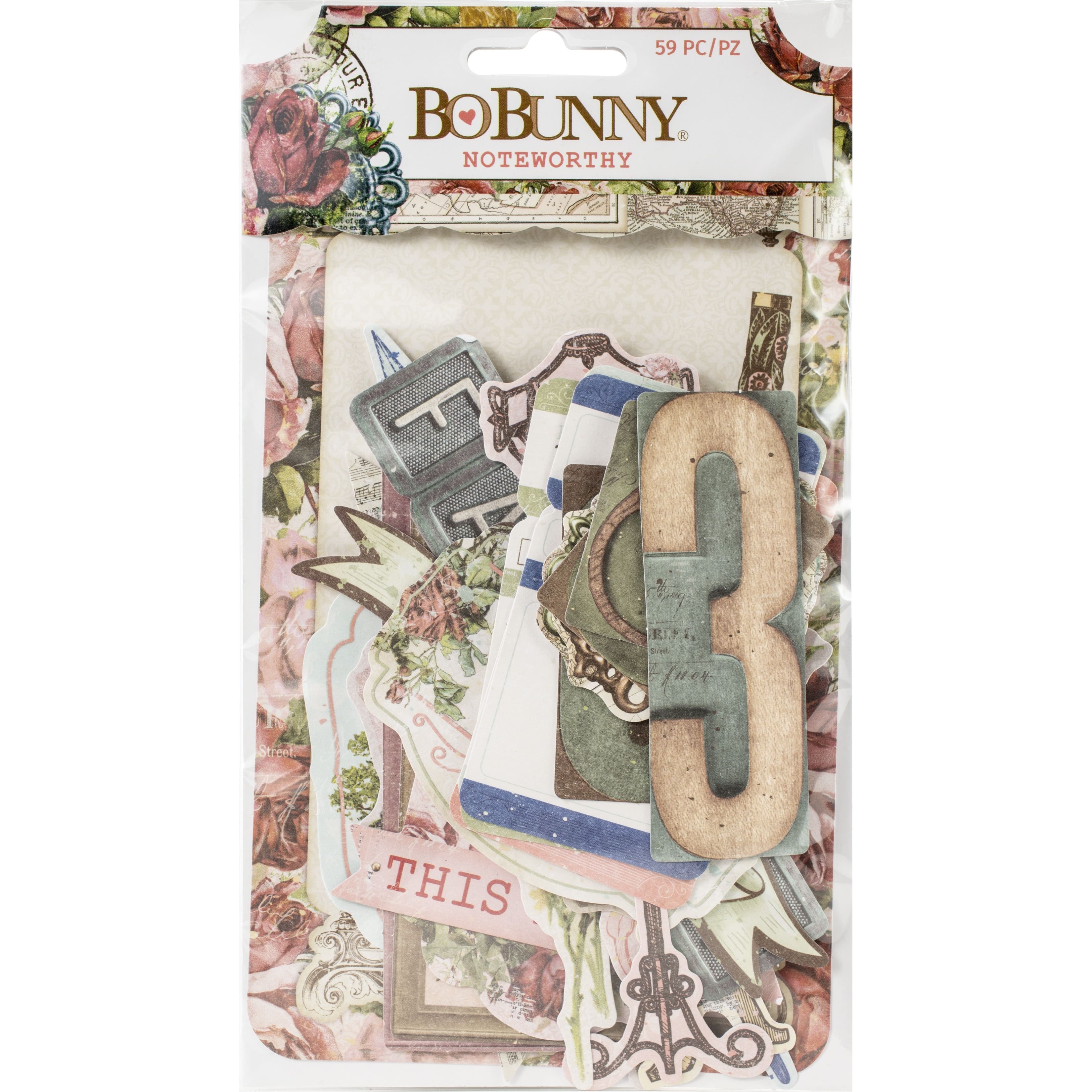 BoBunny&#xAE; Family Heirlooms Noteworthy Die Cuts