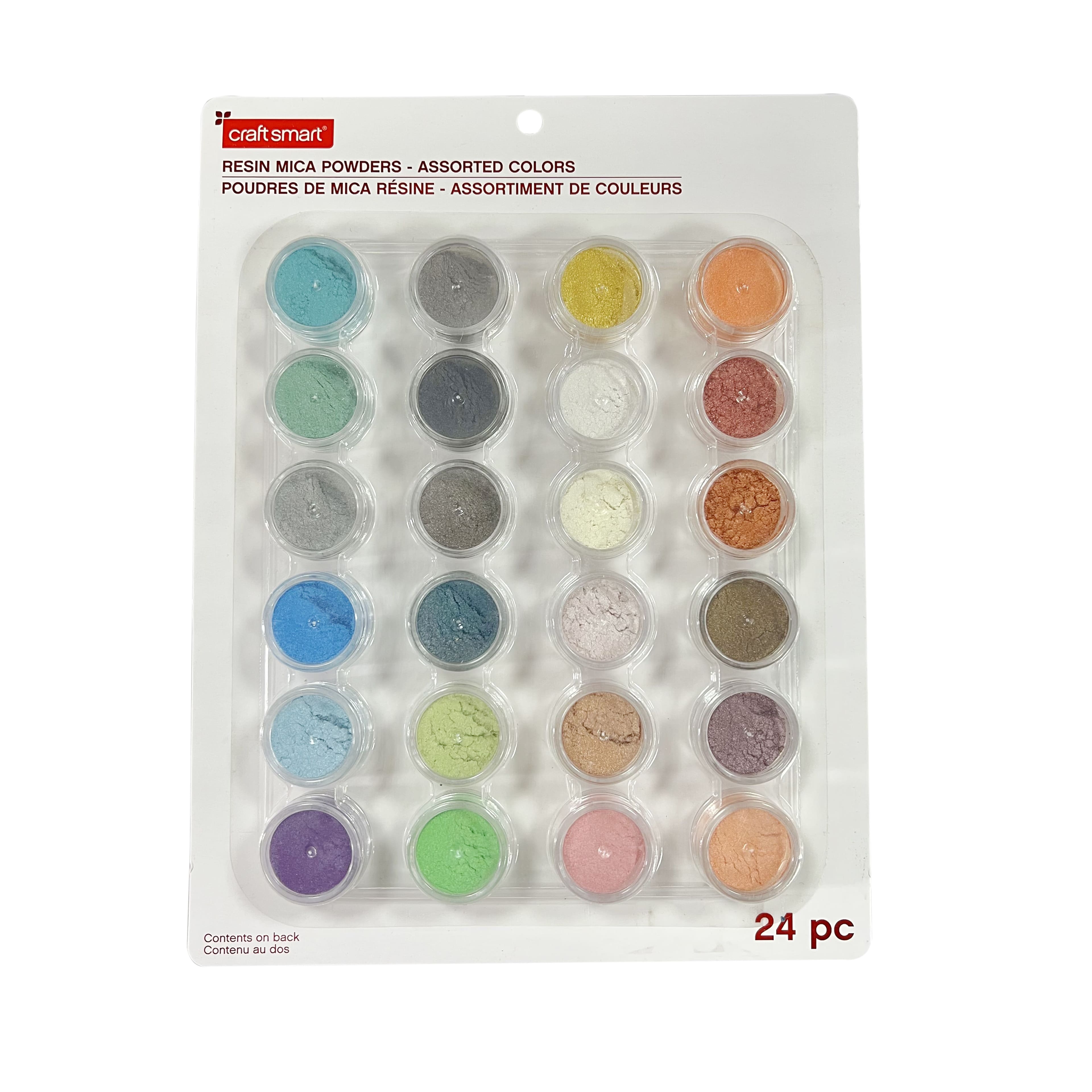 Craftsmart: Lot of 24 Rainbow Mica Powders (For use in resin: 36g total)