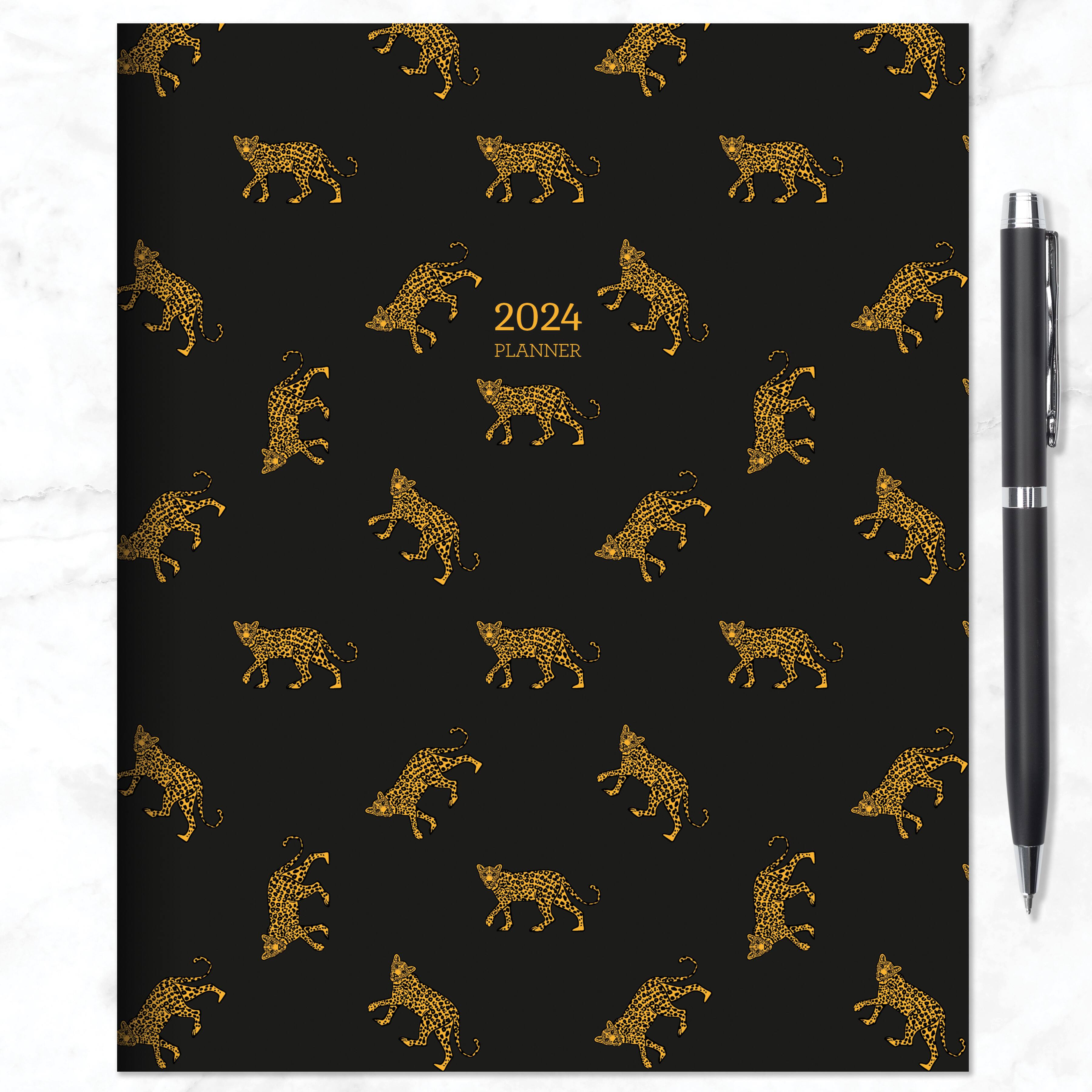 TF Publishing Medium 2024 Lazy Leopard Monthly Planner