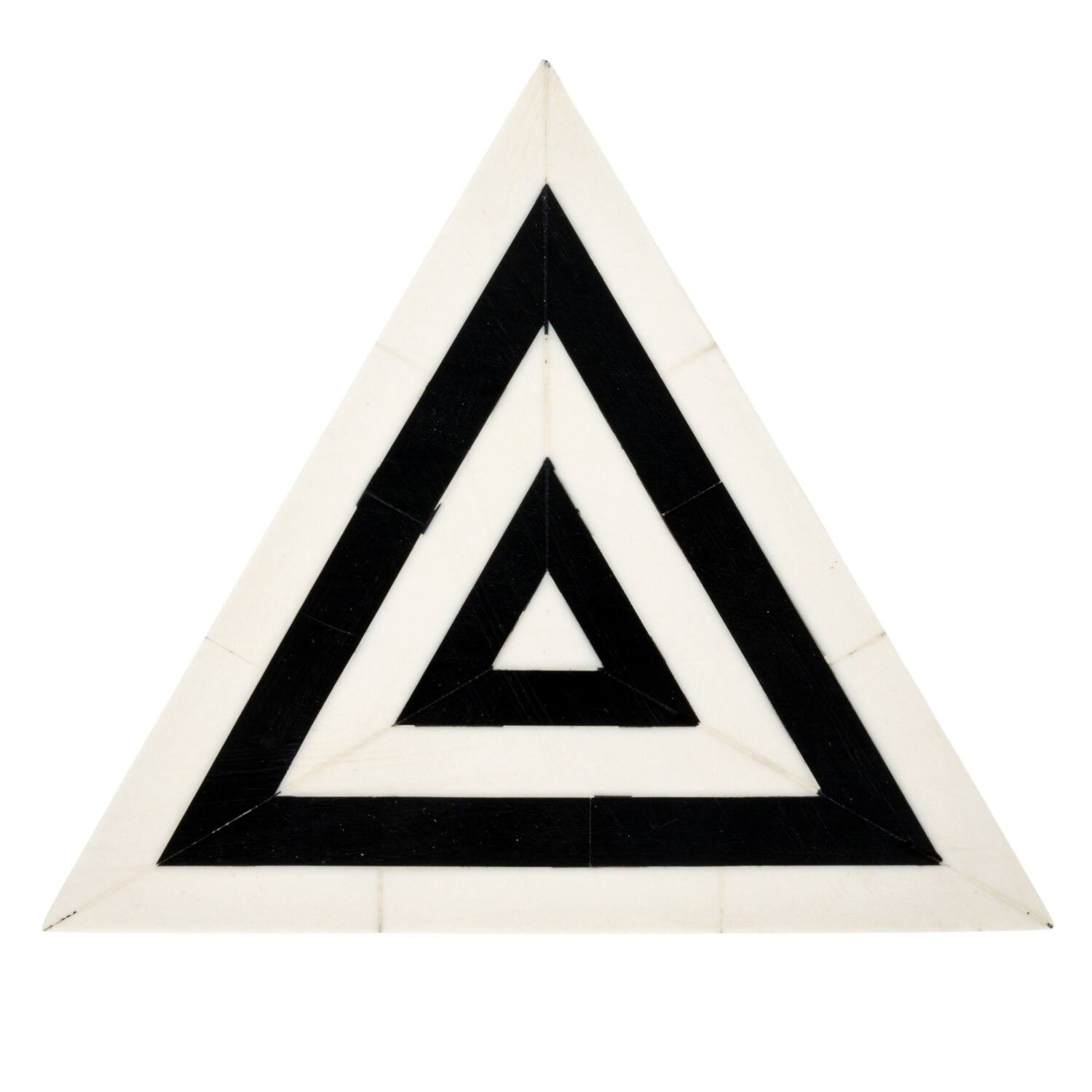 Hello Honey&#xAE; 7&#x22; Black &#x26; White Striped Triangular Box
