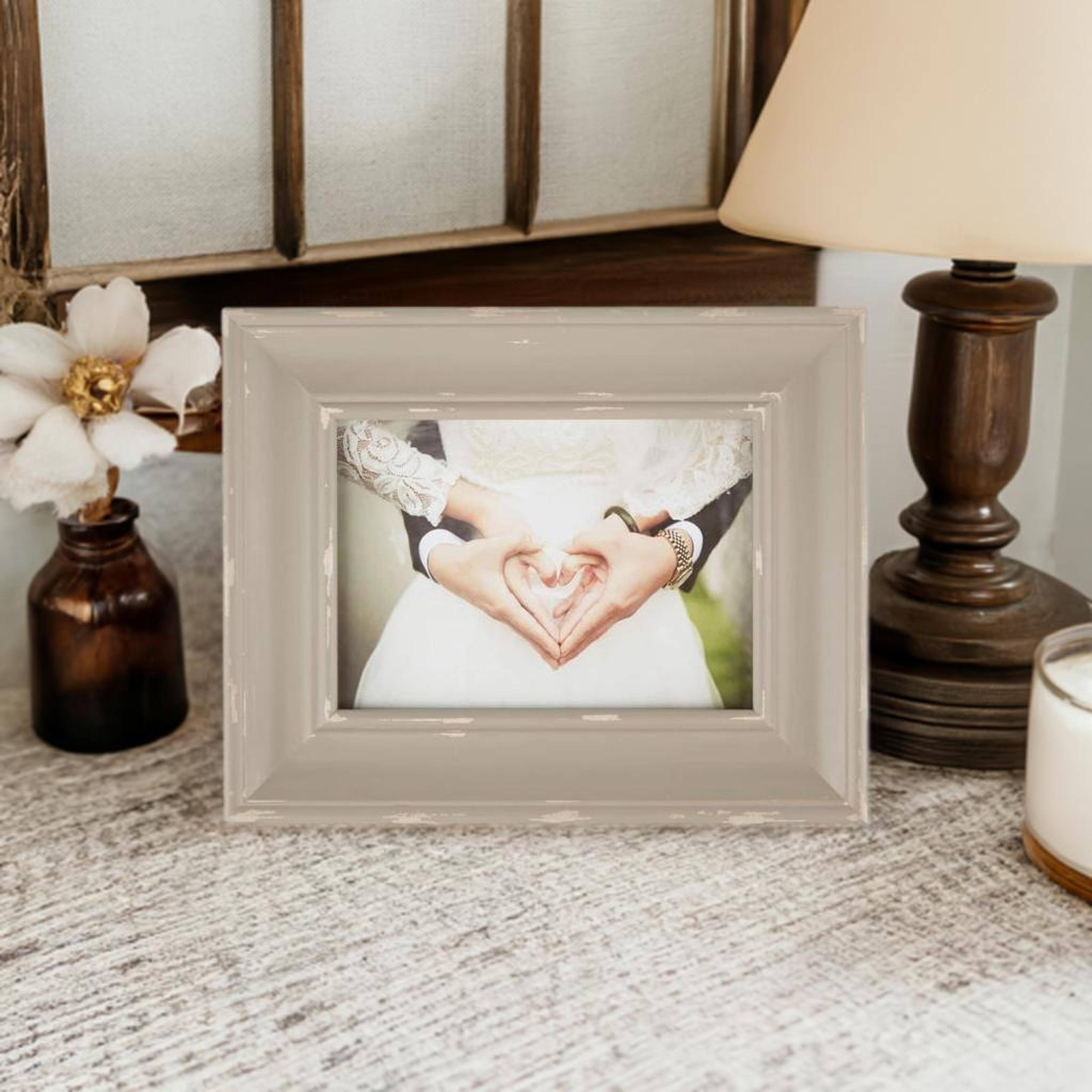 DII® Antique Stone Distressed 5" x 7" Farmhouse Picture Frame
