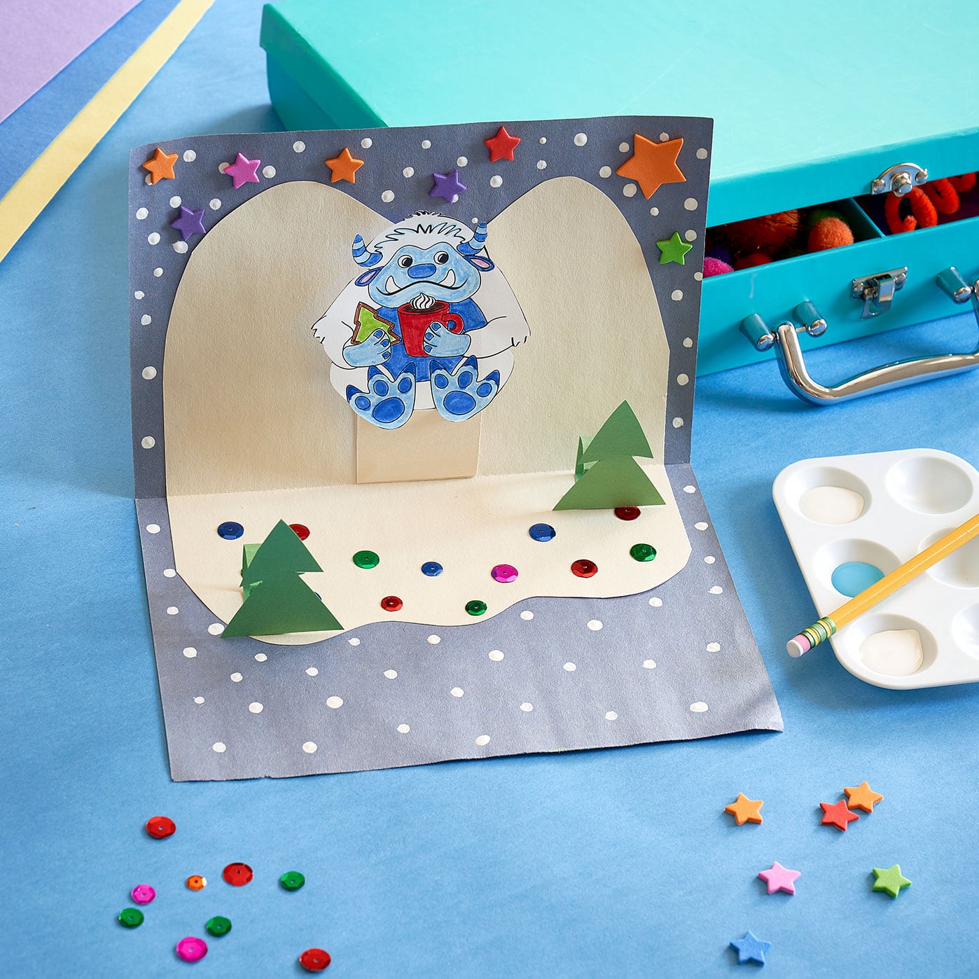 Pop Out Yeti Card | Michaels