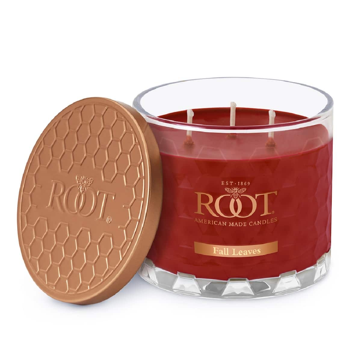 Root Candles Signature 3-Wick Honeycomb Beeswax Blend Jar Candle