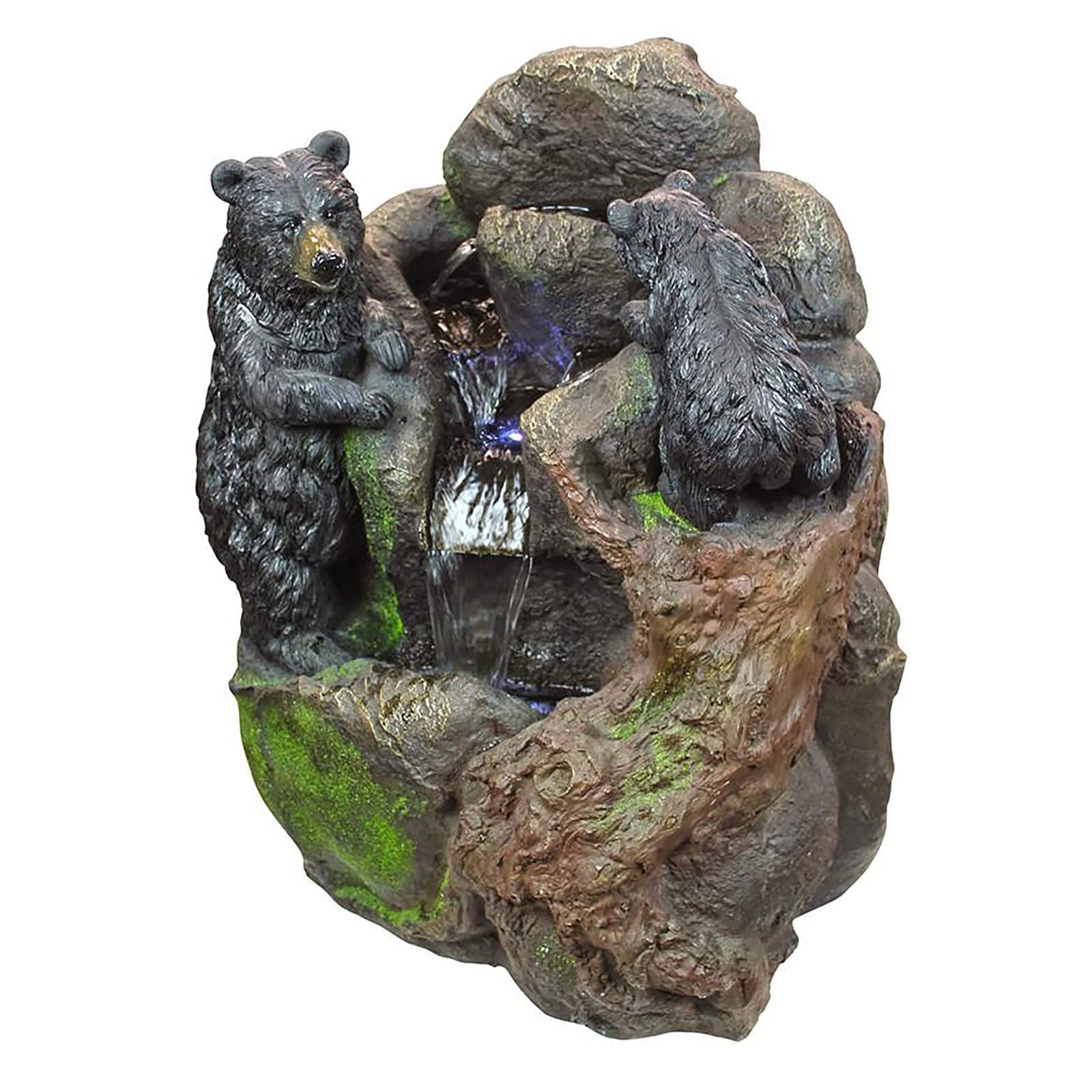 Design Toscano Grizzly Gulch Black Bears Sculptural Fountain