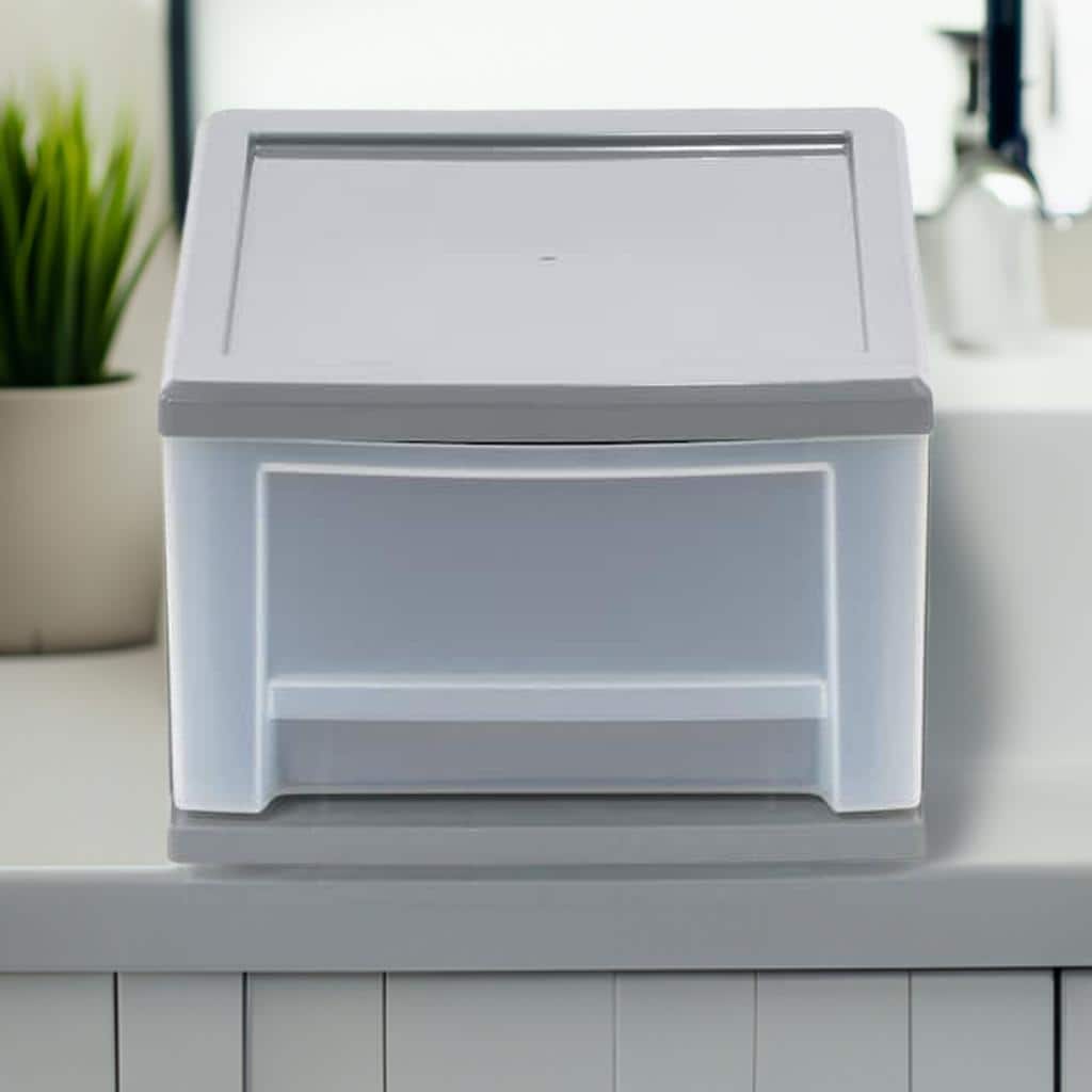 Iris® 6.5qt. Gray Stackable Drawer, 5 Pack