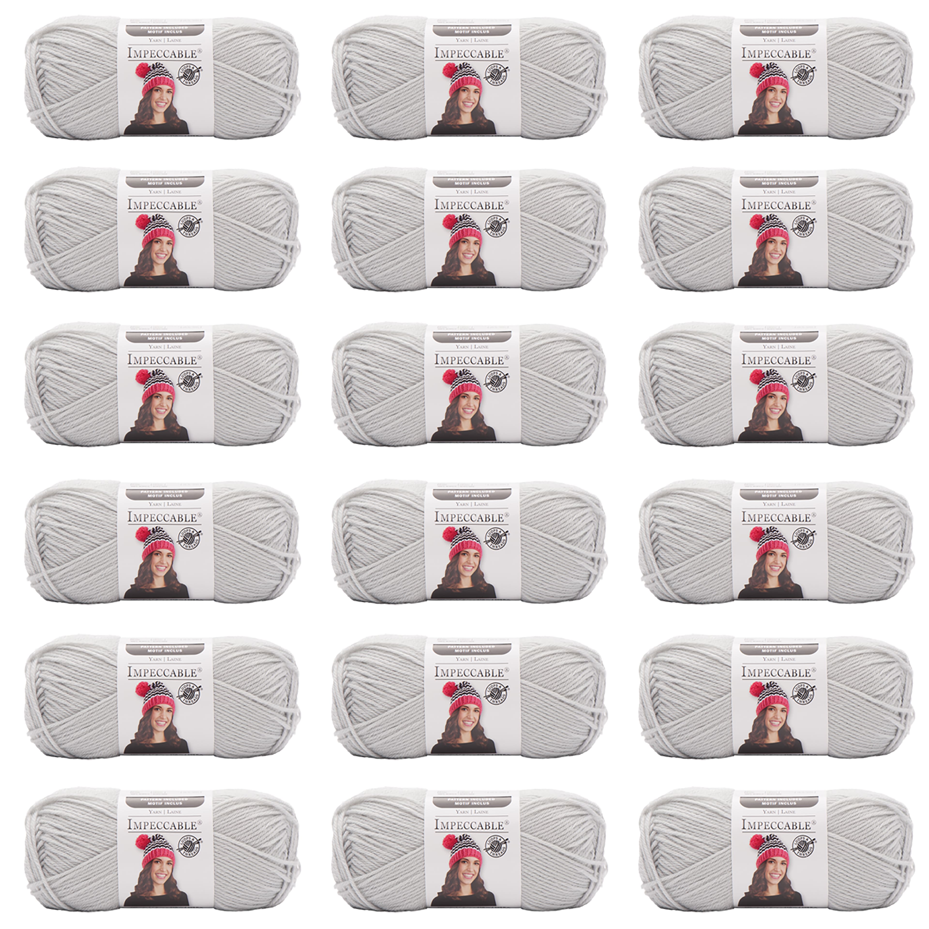 18 Pack: Impeccable® Solid Yarn by Loops & Threads®