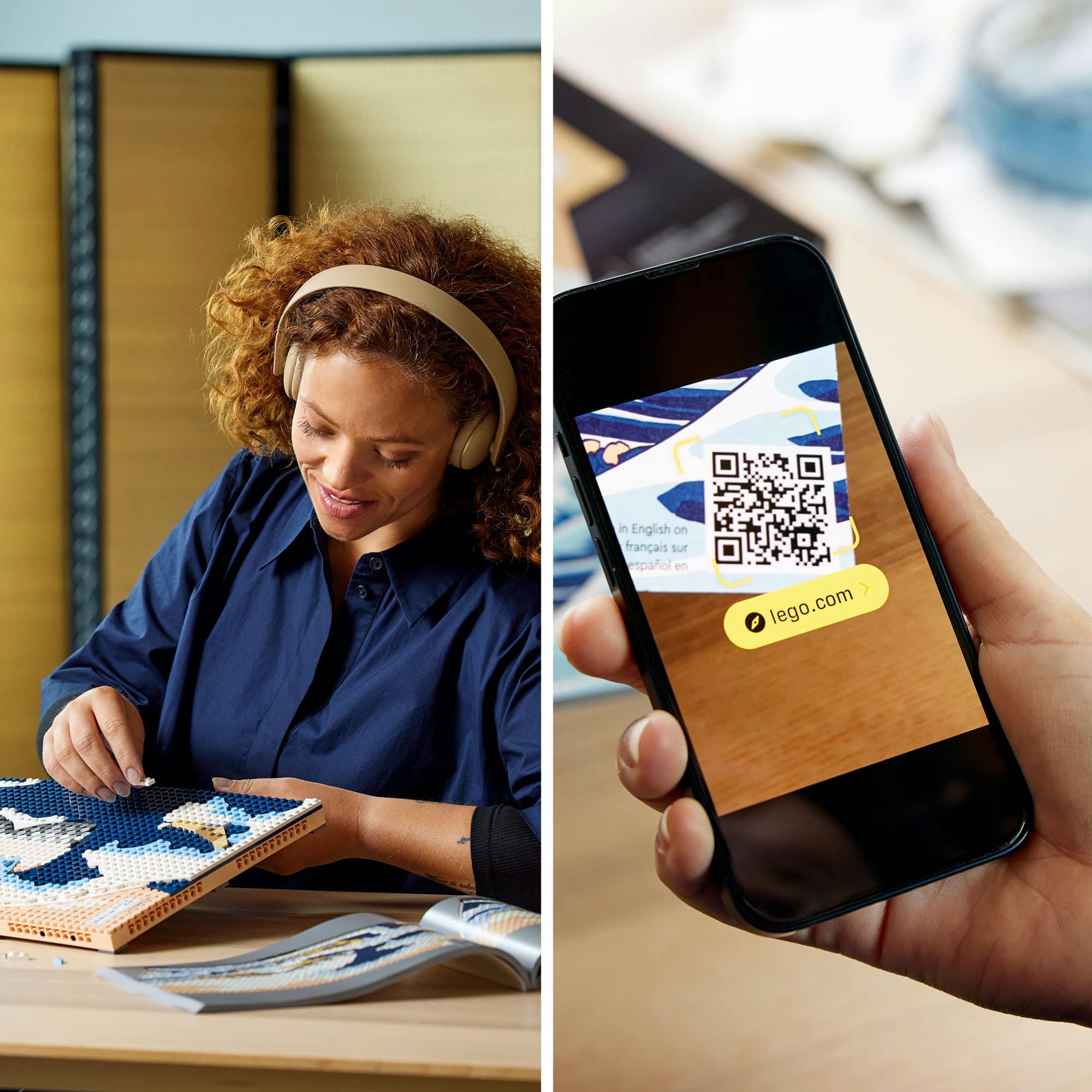 LEGO&#xAE; Art Hokusai &#x2013; The Great Wave 31208 Building Kit (1,810 Pieces)