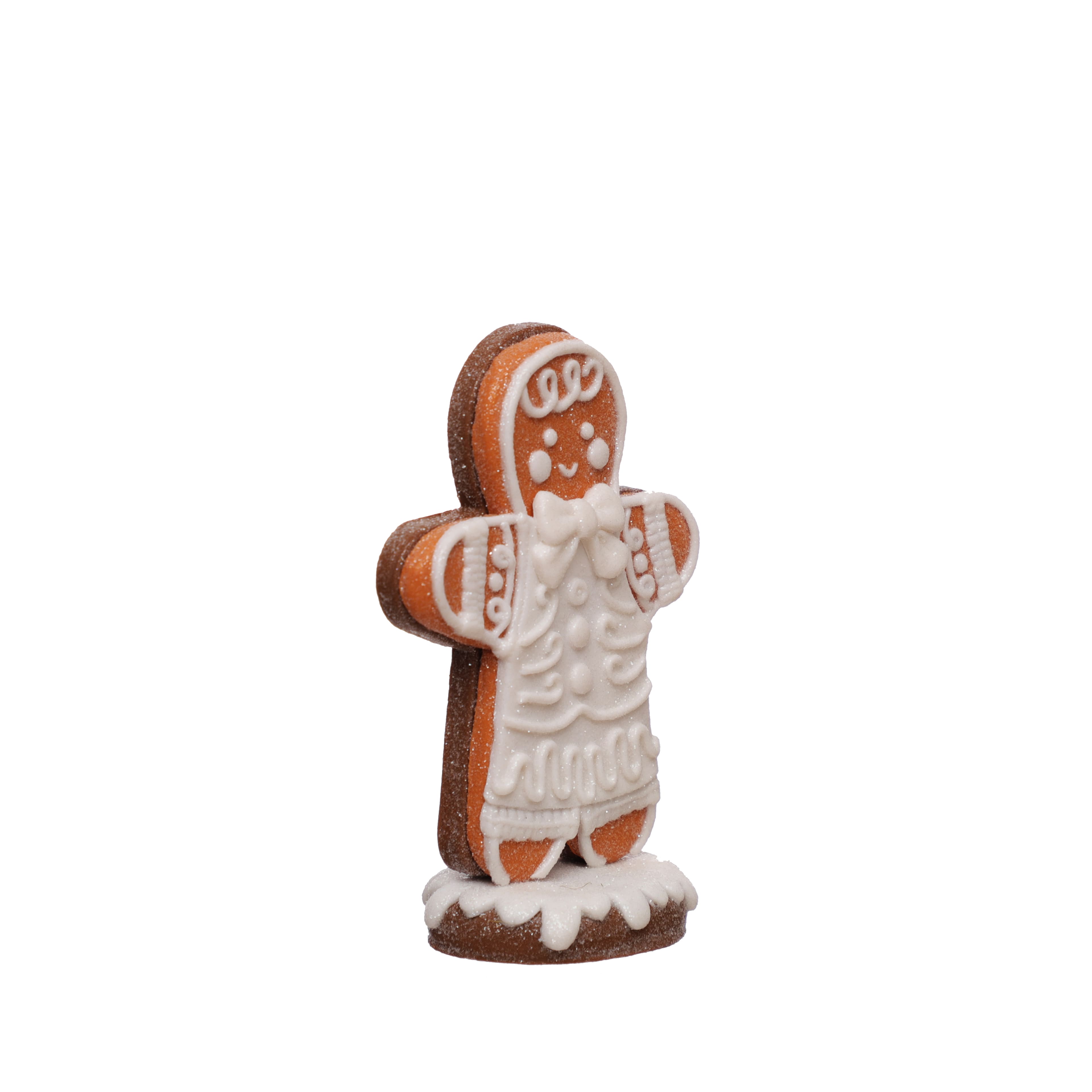 4.75&#x22; Frosted Gingerbread Man Clay Tabletop D&#xE9;cor by Ashland&#xAE;
