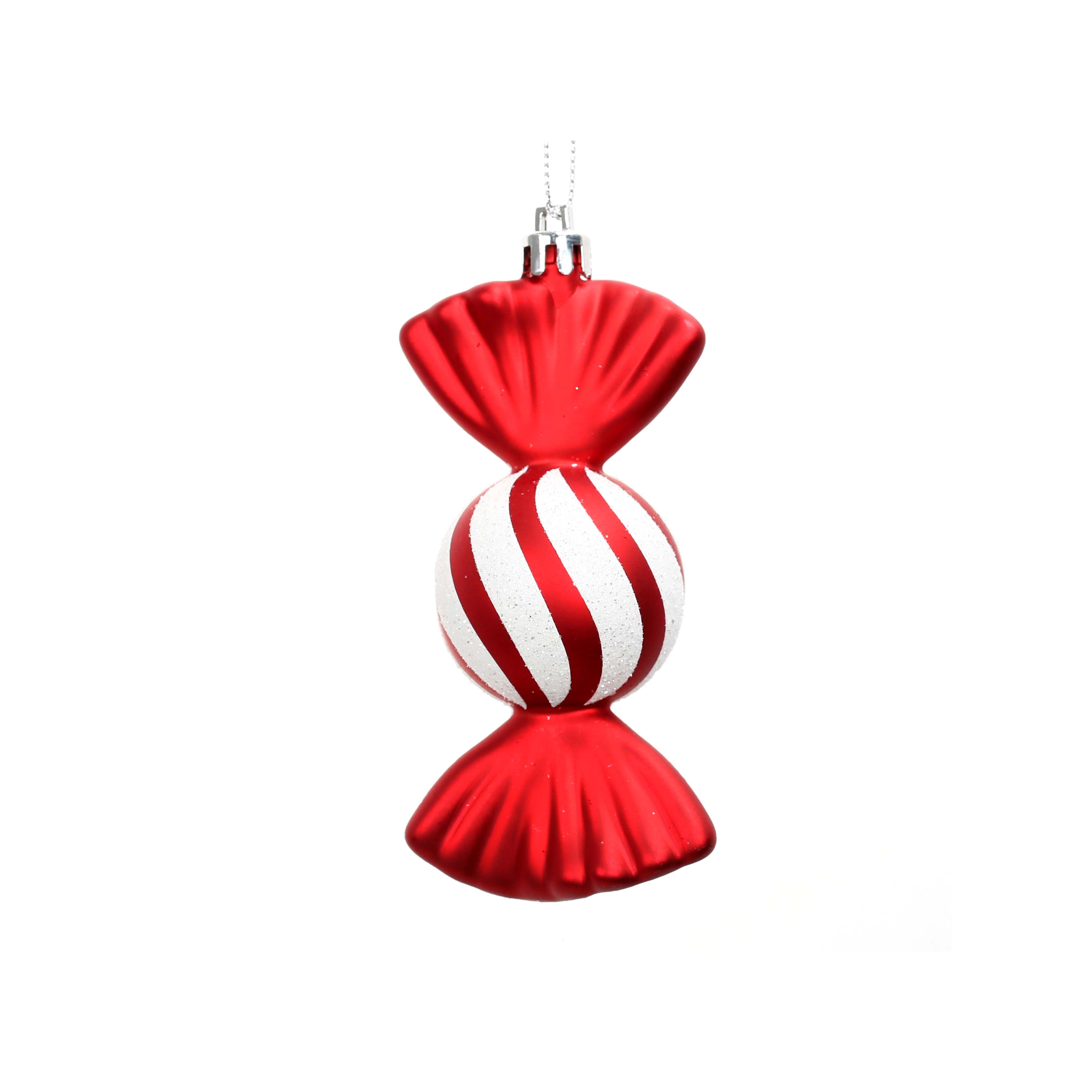 8 Pack 4.1&#x22; Red &#x26; White Candy Ornaments by Ashland&#xAE;