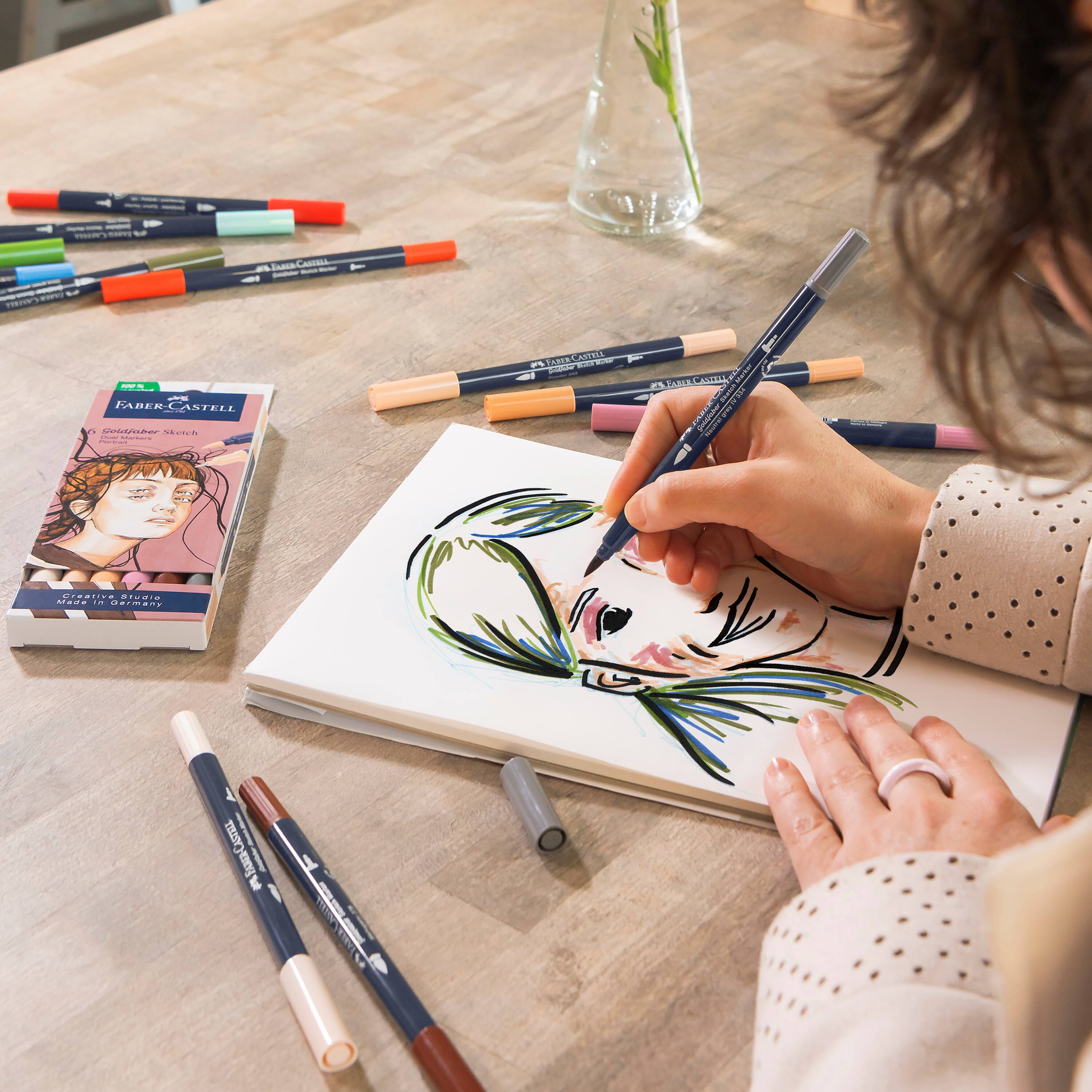 Faber-Castell&#xAE; Portrait Goldfaber Sketch Markers