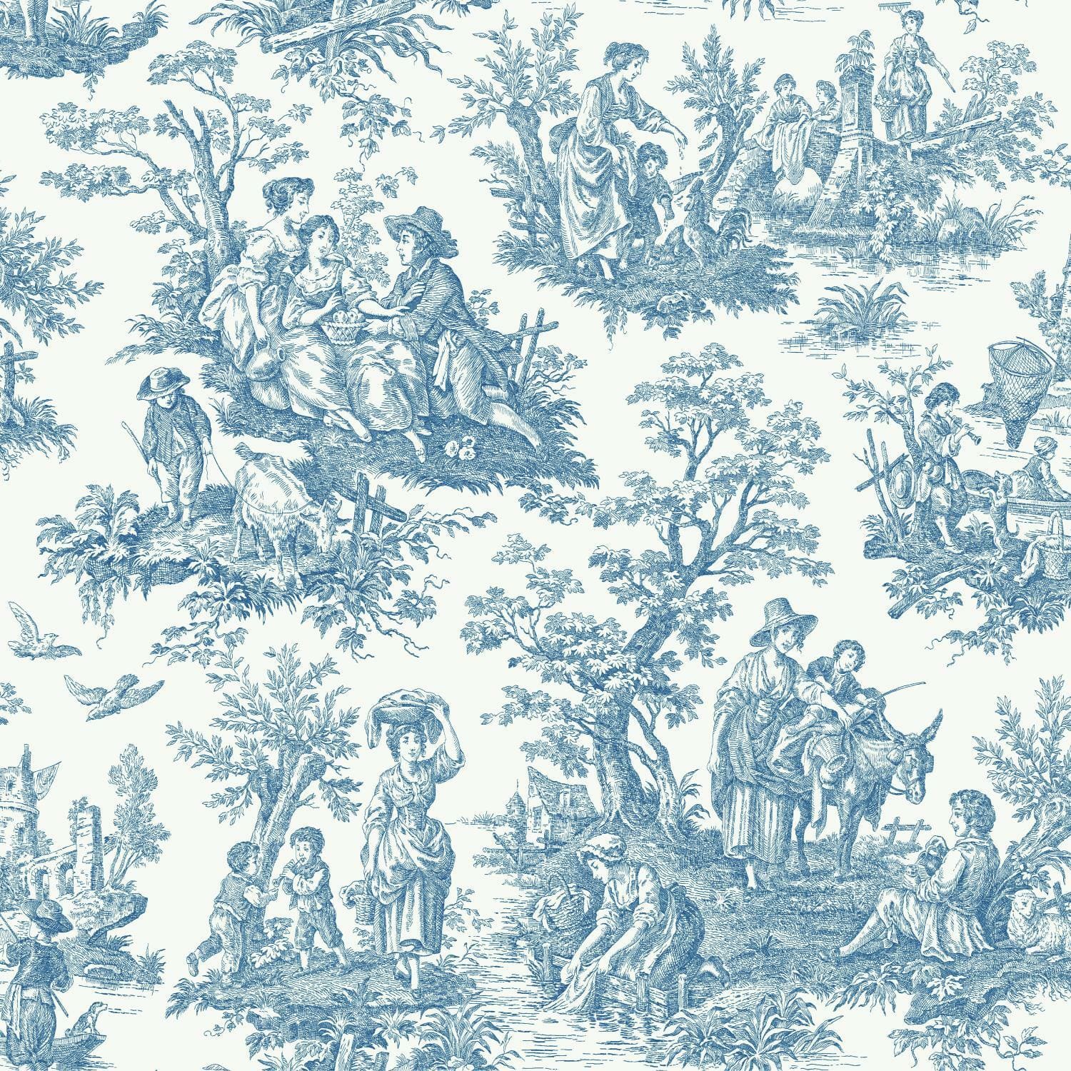 RoomMates Country Life Toile Peel &#x26; Stick Wallpaper