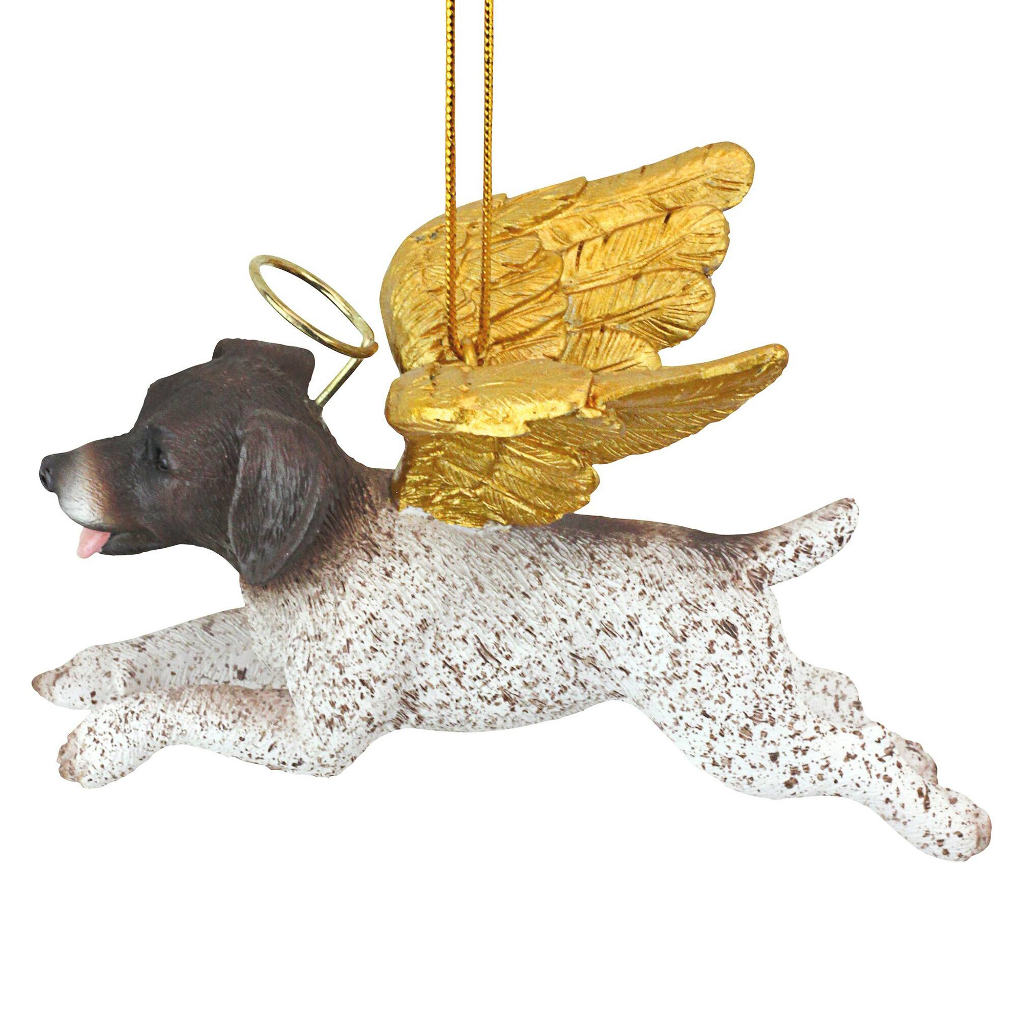 4" Honor the Pooch Pointer Holiday Dog Angel Ornament