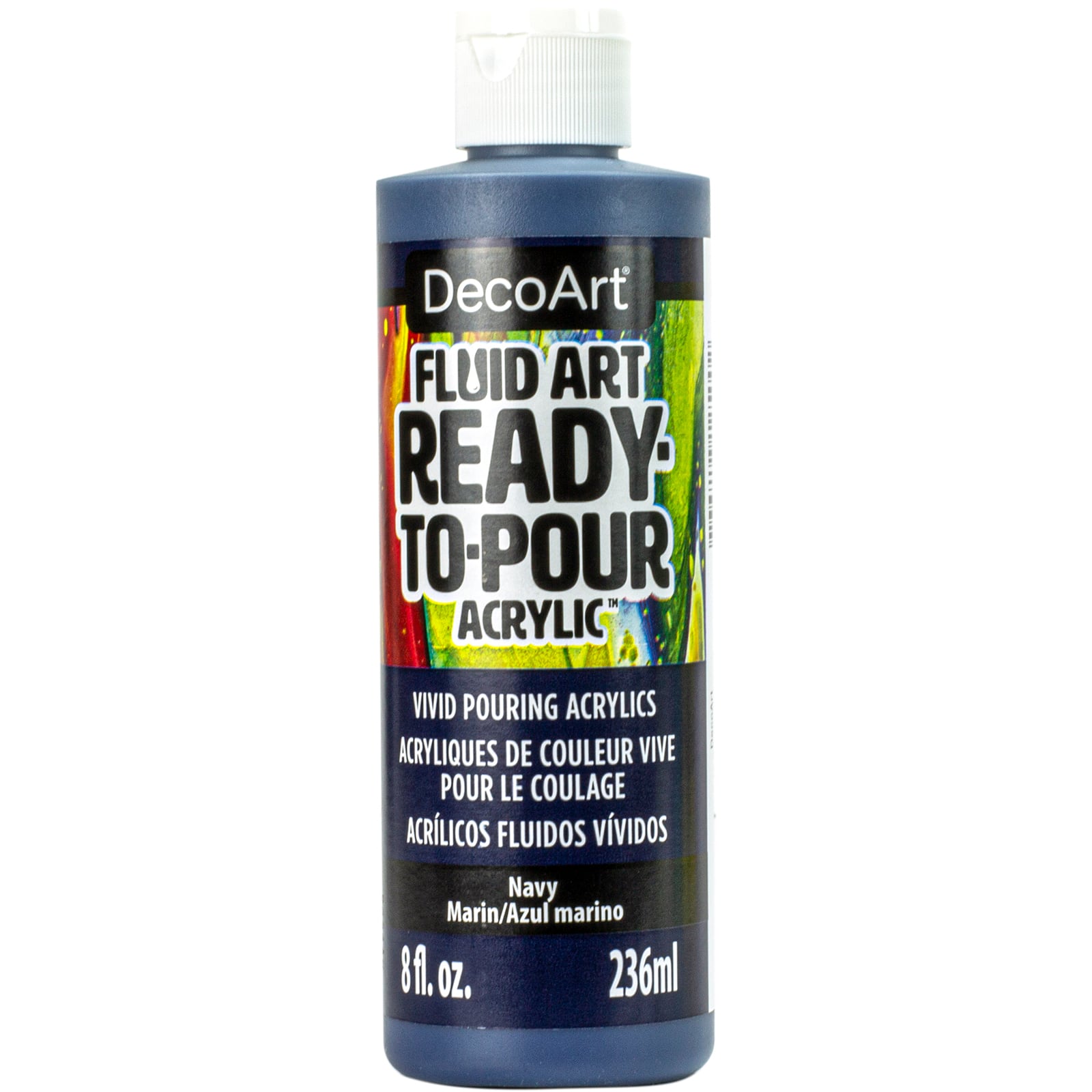 Decoart FluidArt Ready to Pour Acrylic Paint 8oz - Navy