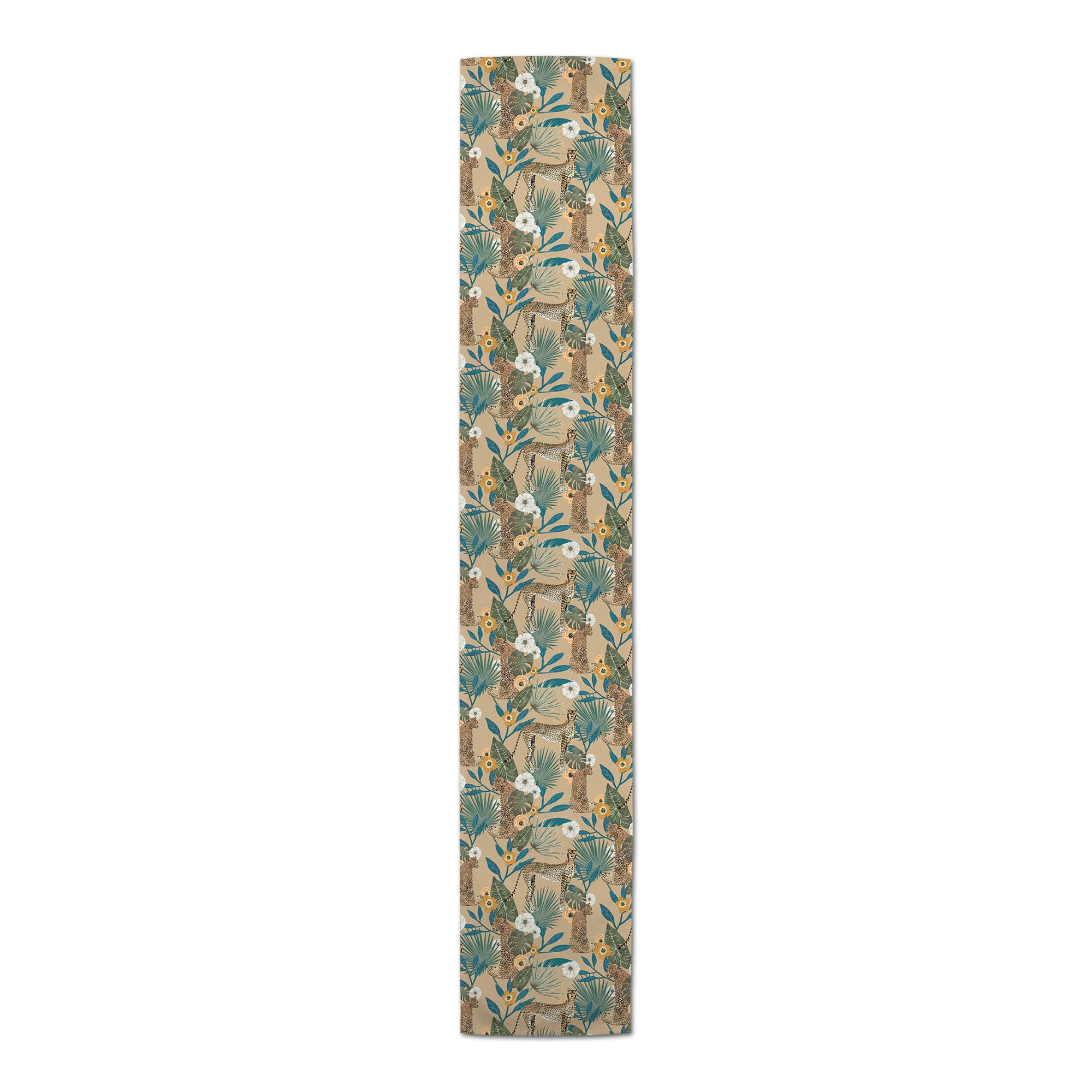 90" Tropical Cheetah Cotton Twill Runner