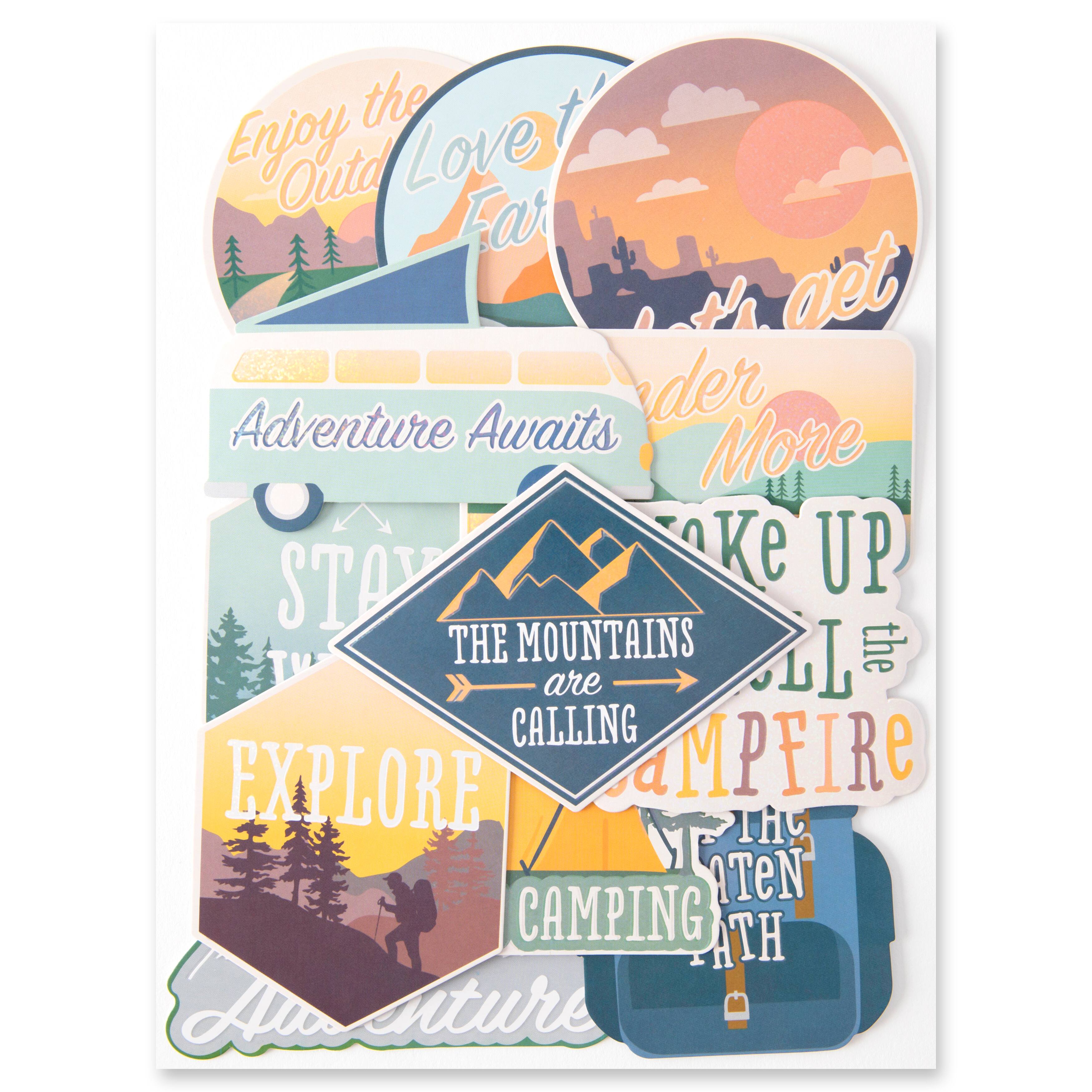 12 Pack: Adventure Die Cut Stickers by Recollections&#x2122;