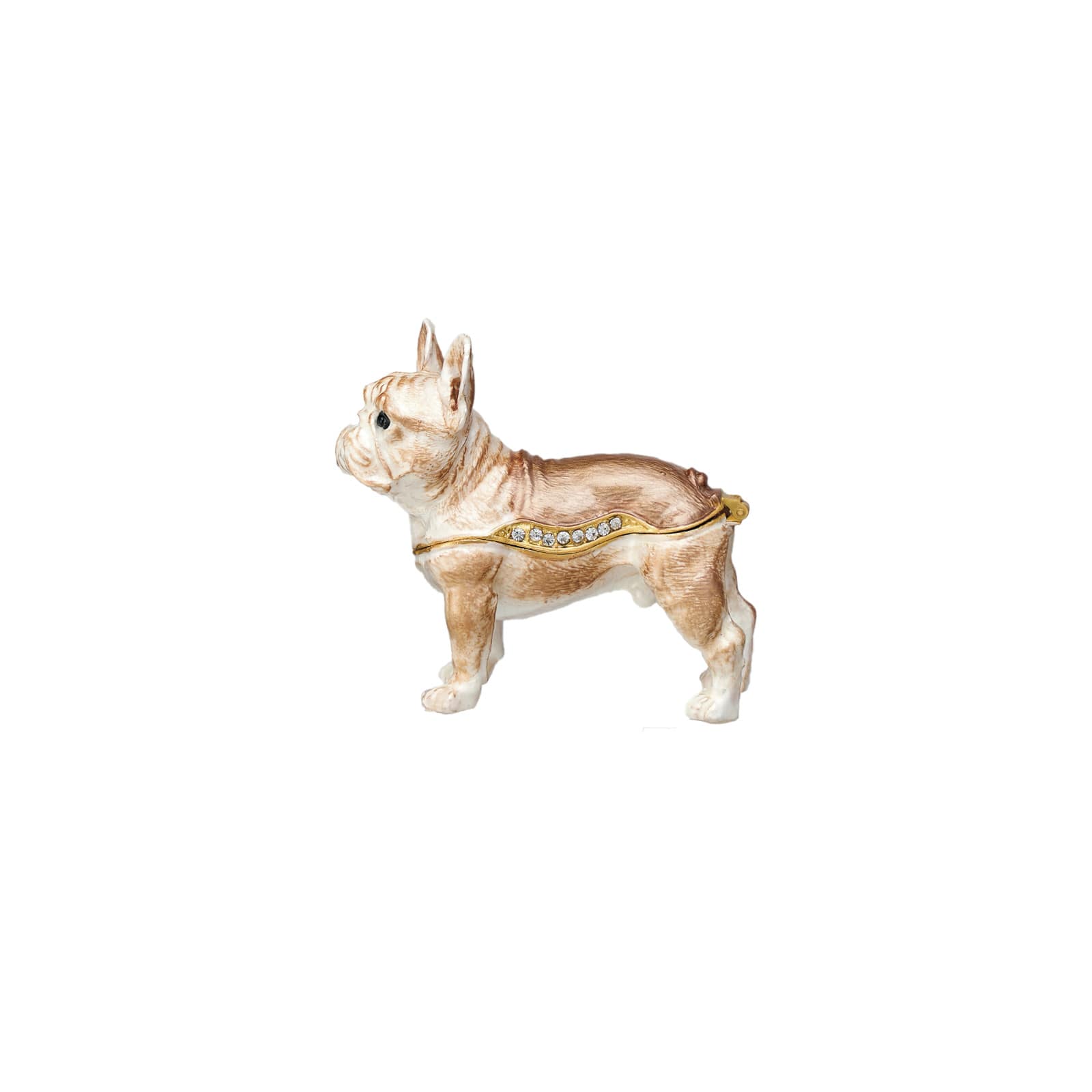 Hello Honey&#xAE; 3&#x22; Multicolor French Bulldog Jeweled Trinket Box