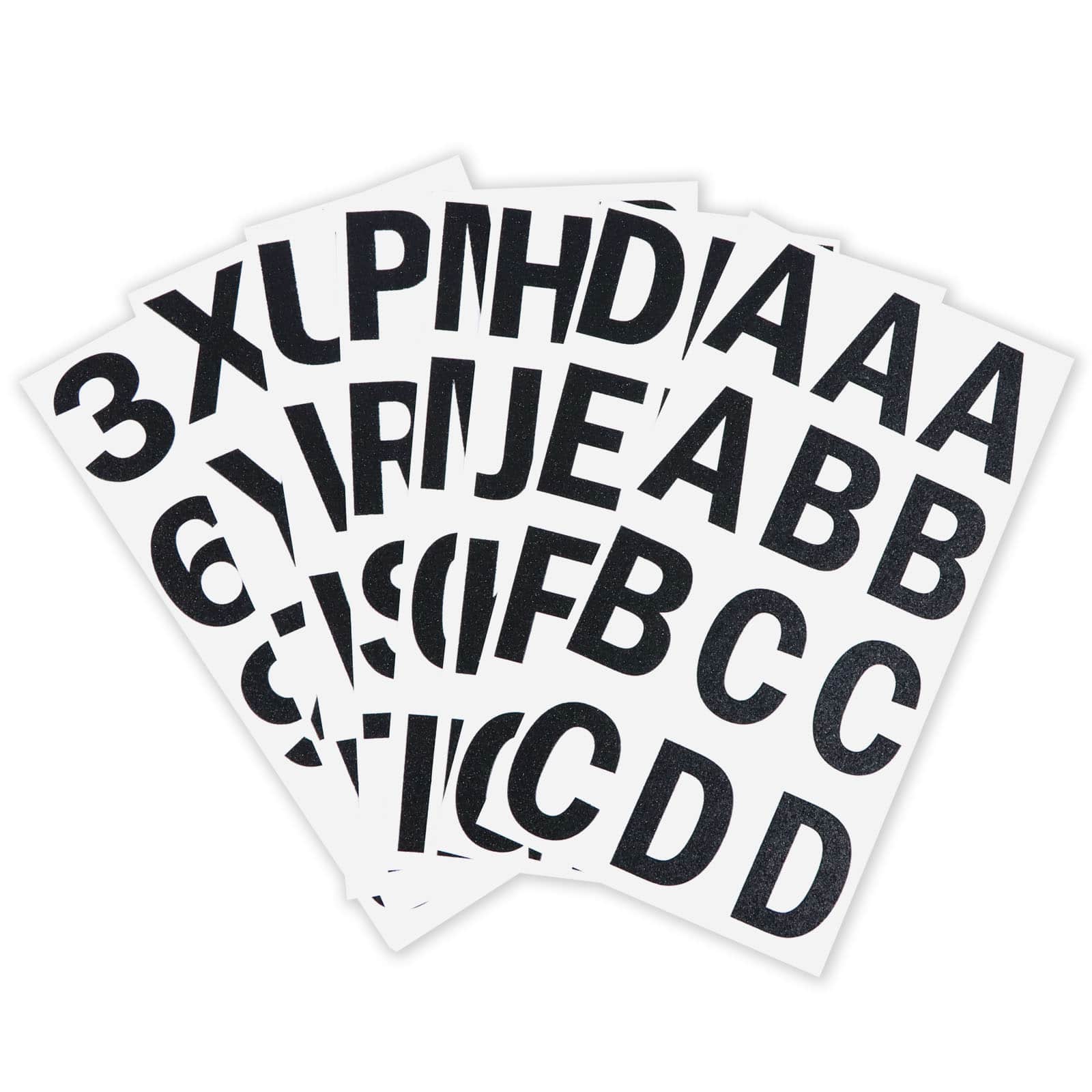 12 Pack: Black Glitter Alphabet Stickers by Recollections™
