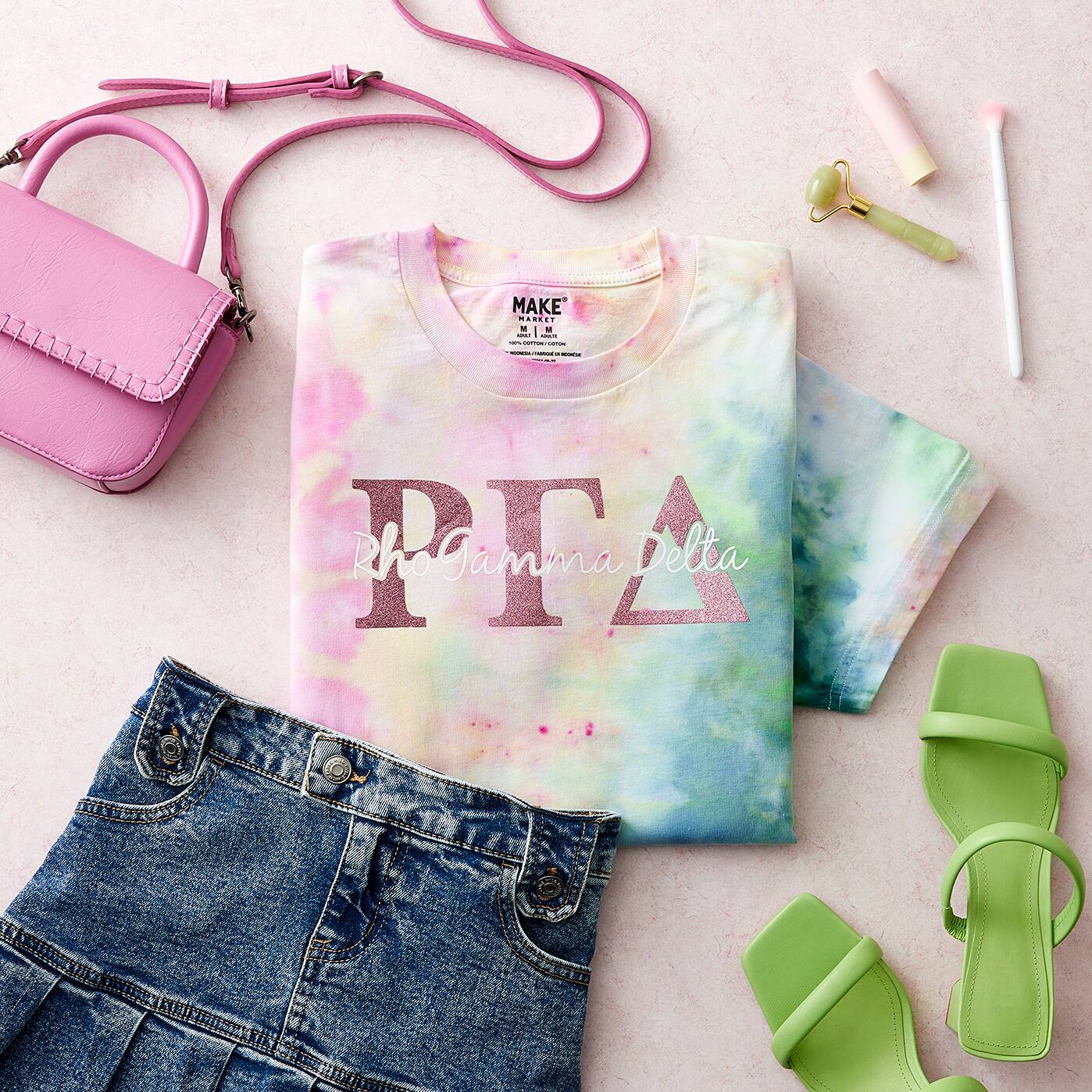 Greek Ice-Dyed T-Shirt&#x200B;