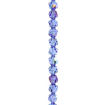 Sapphire AB Preciosa Glass Crystal Round Beads, 6mm by Bead Landing™