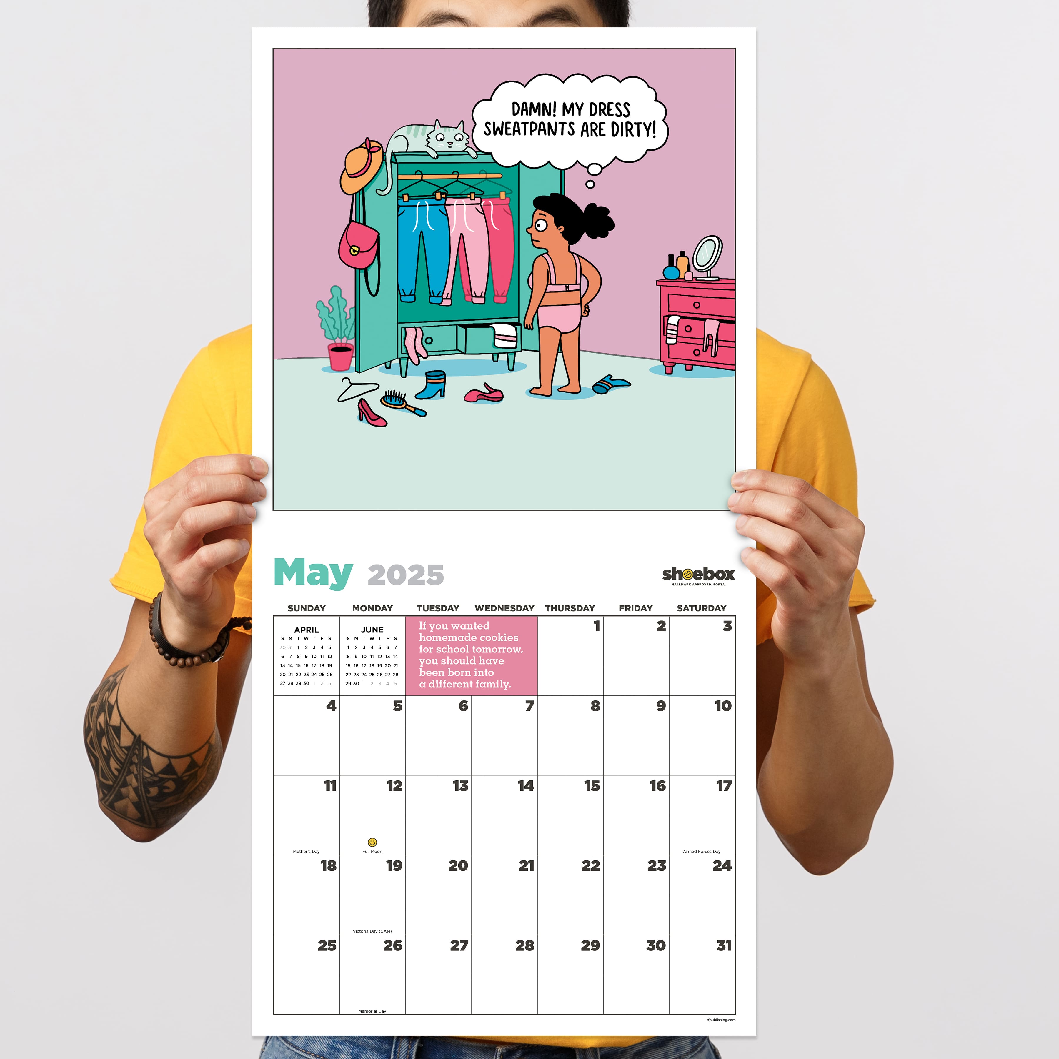 TF Publishing 2025 Shoebox Wall Calendar