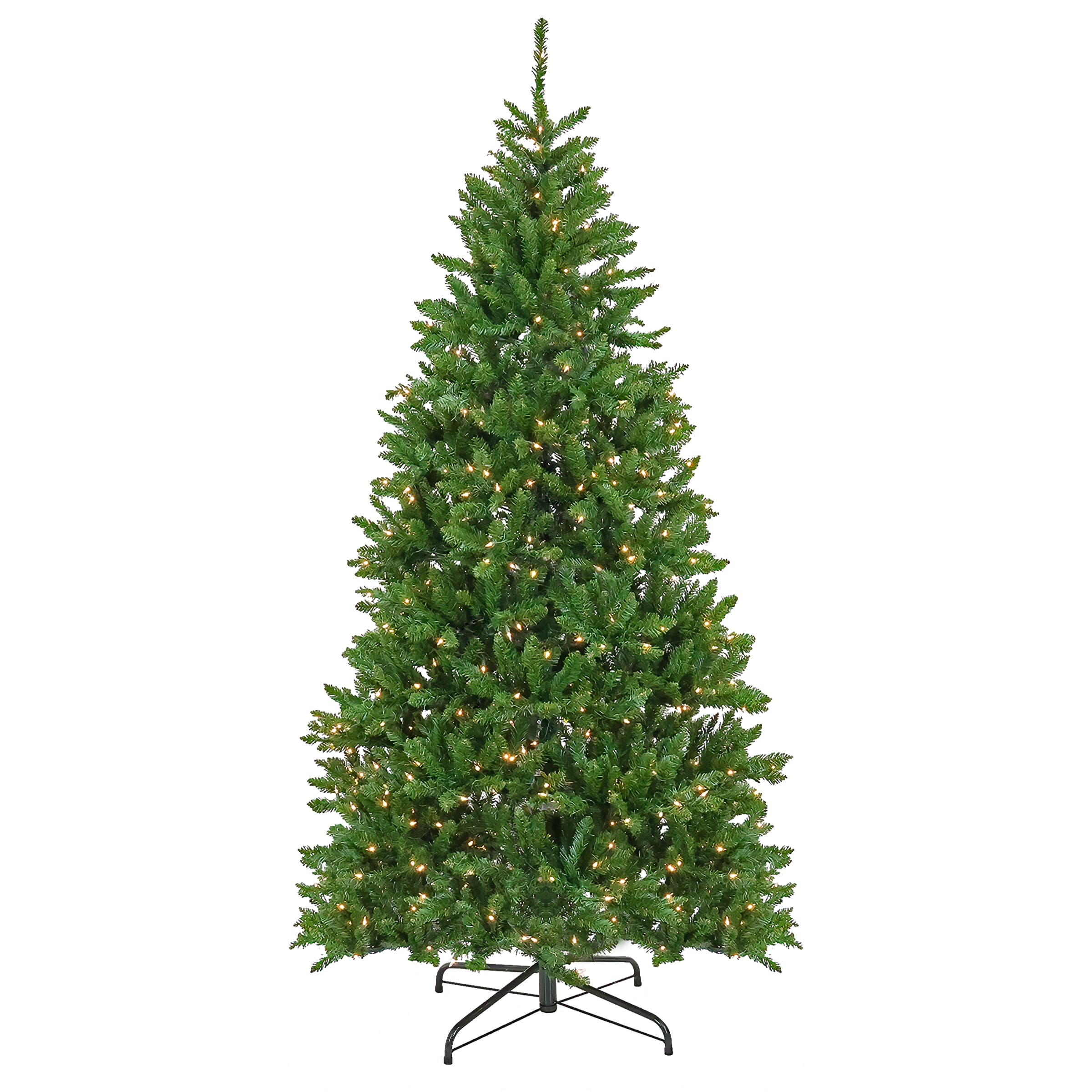 7.5ft. Pre-Lit Chesterfield Spruce Artificial Christmas Tree, Clear Lights