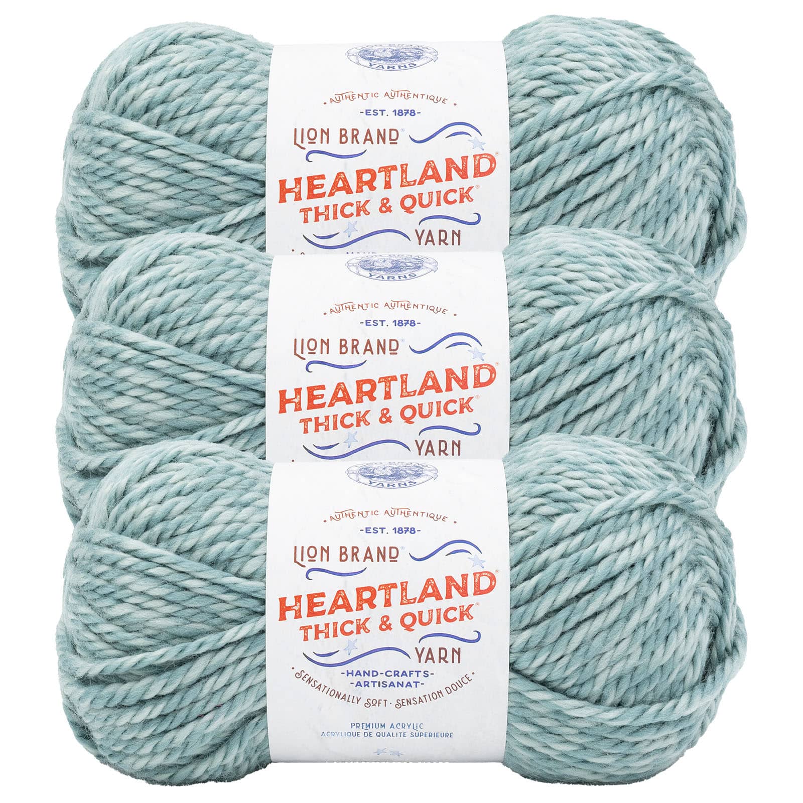 3 Pack Lion Brand® Heartland® Thick & Quick® Yarn