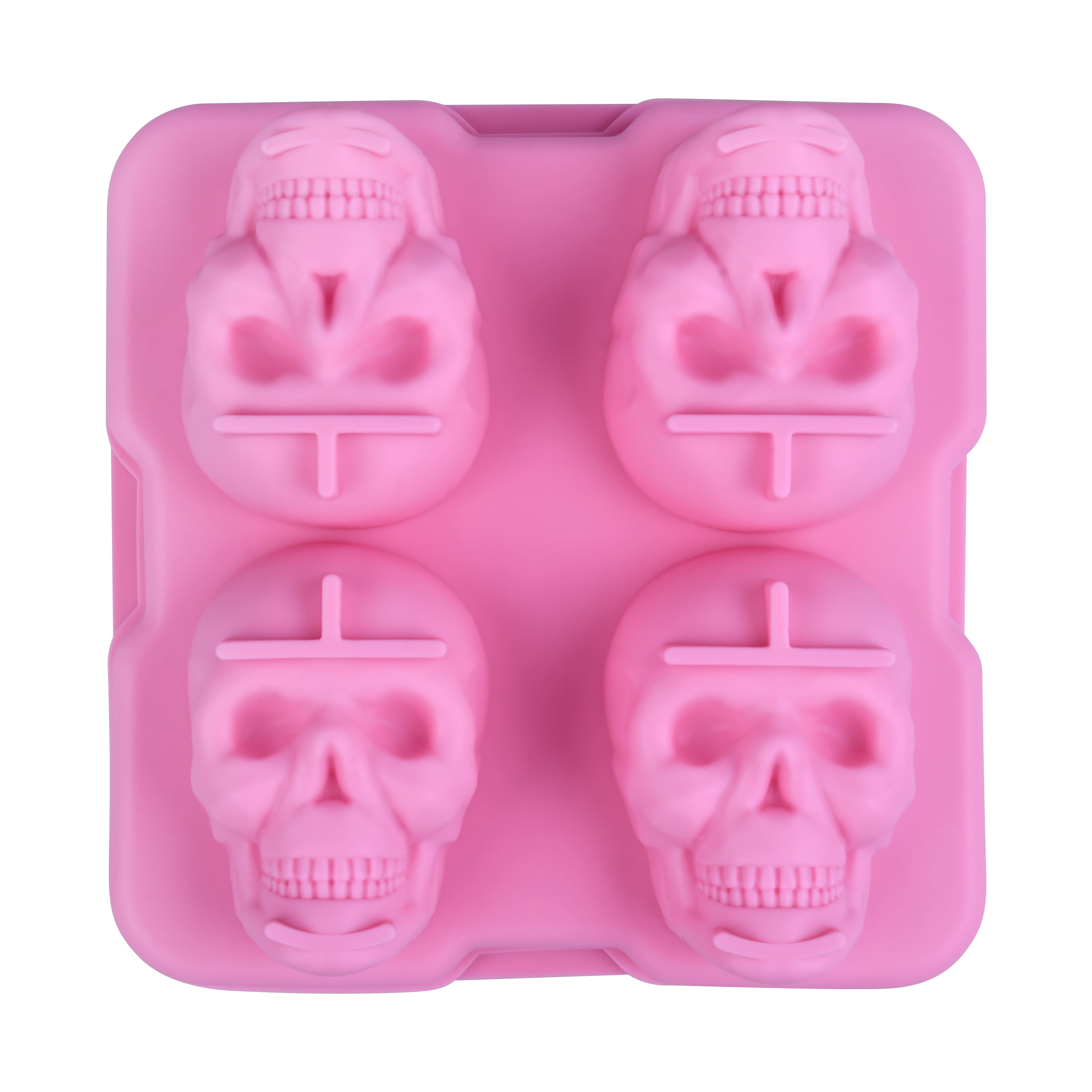 Skull 3D Silicone Ice Mold by Makery&#x2122;