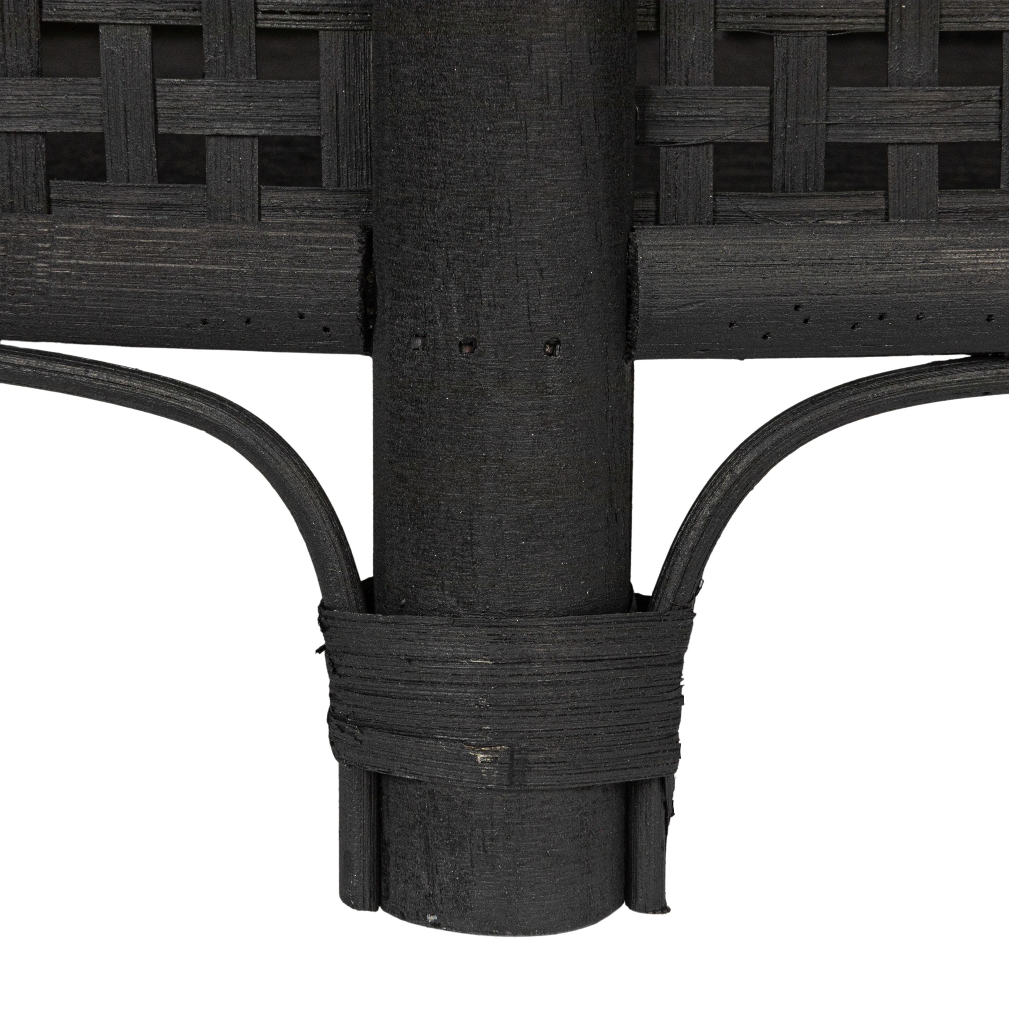 Hello Honey® Round Bamboo & Rattan Accent Table