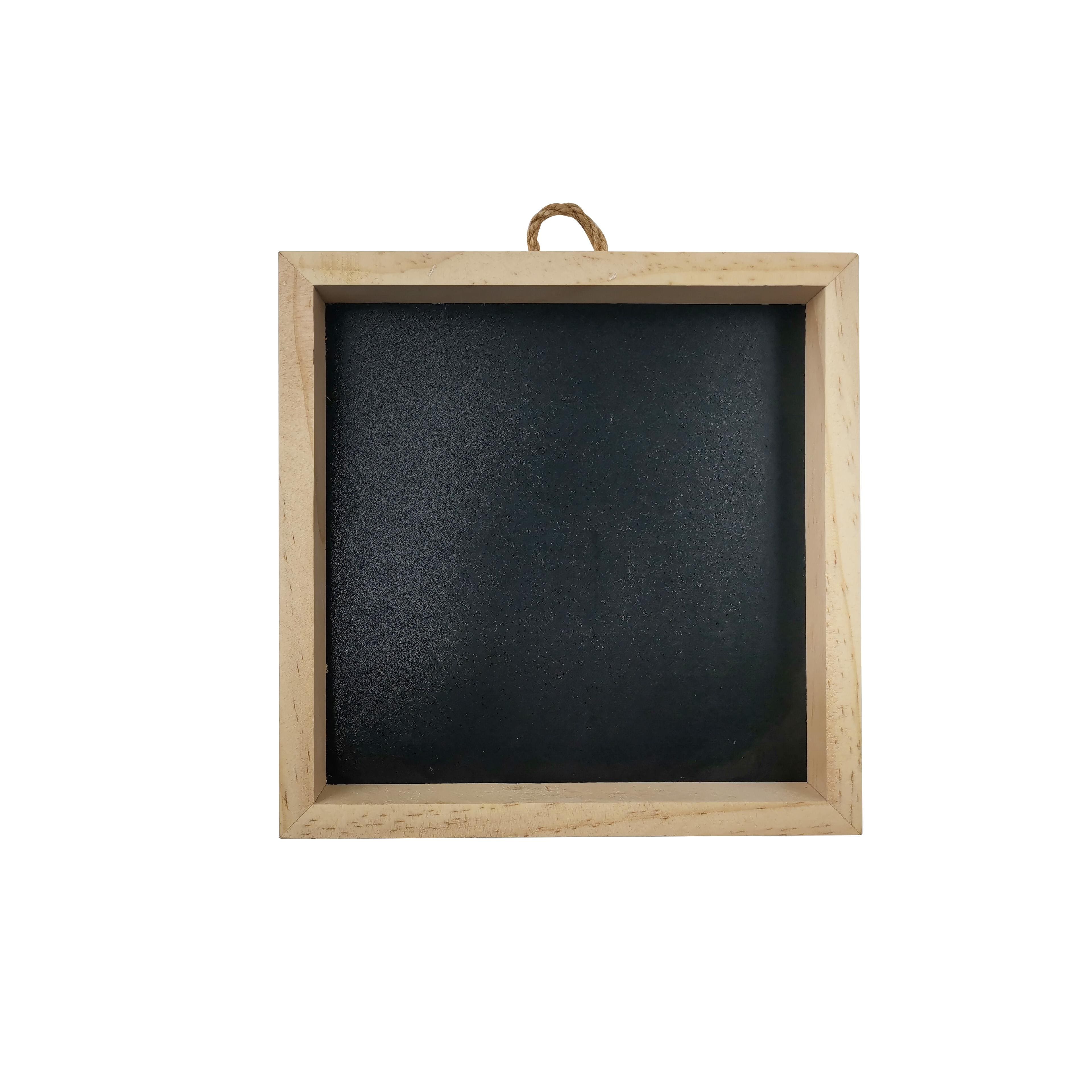 8&#x22; x 8&#x22; Framed Pinewood Chalkboard by Make Market&#xAE;