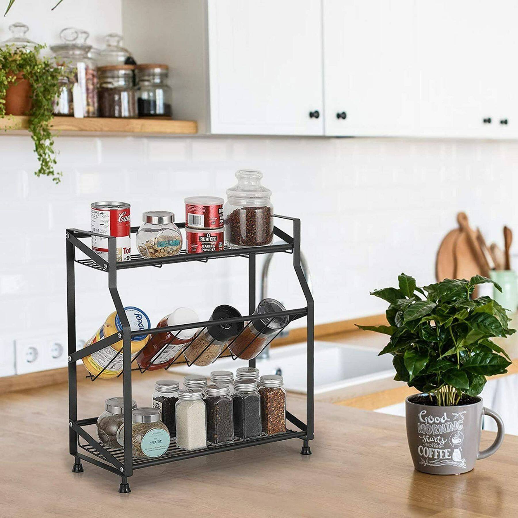 NEX™ 3-Tier Freestanding Metal Spice Rack Organizer