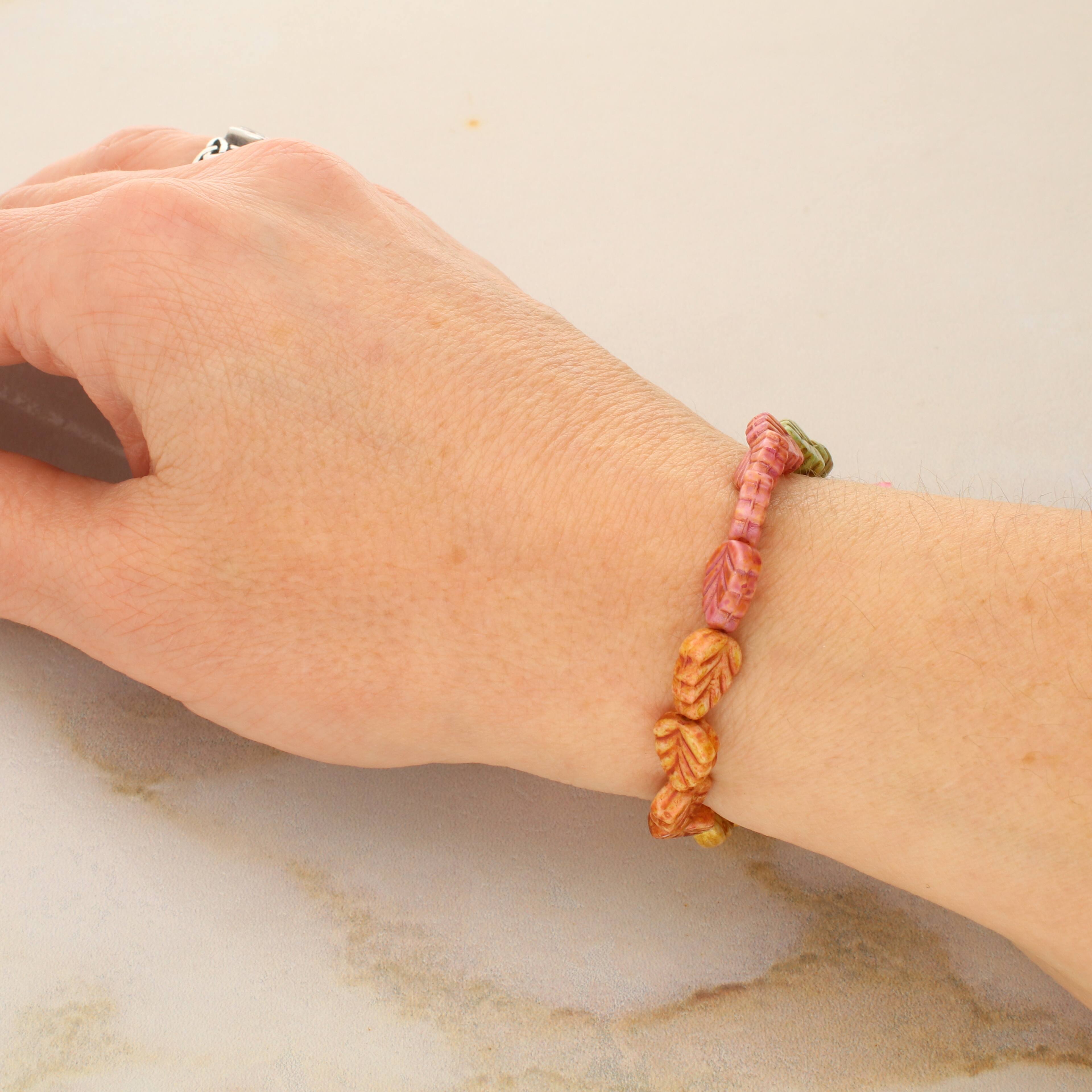 6 Packs: 16 ct. (96 total) 10mm Mixed Czech Glass Leaf Beads by Bead Landing™