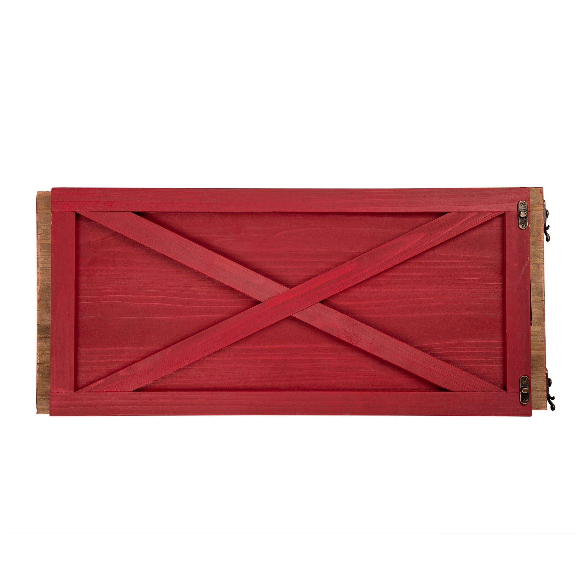 Glitzhome® 26" Red Wooden Tree Collar