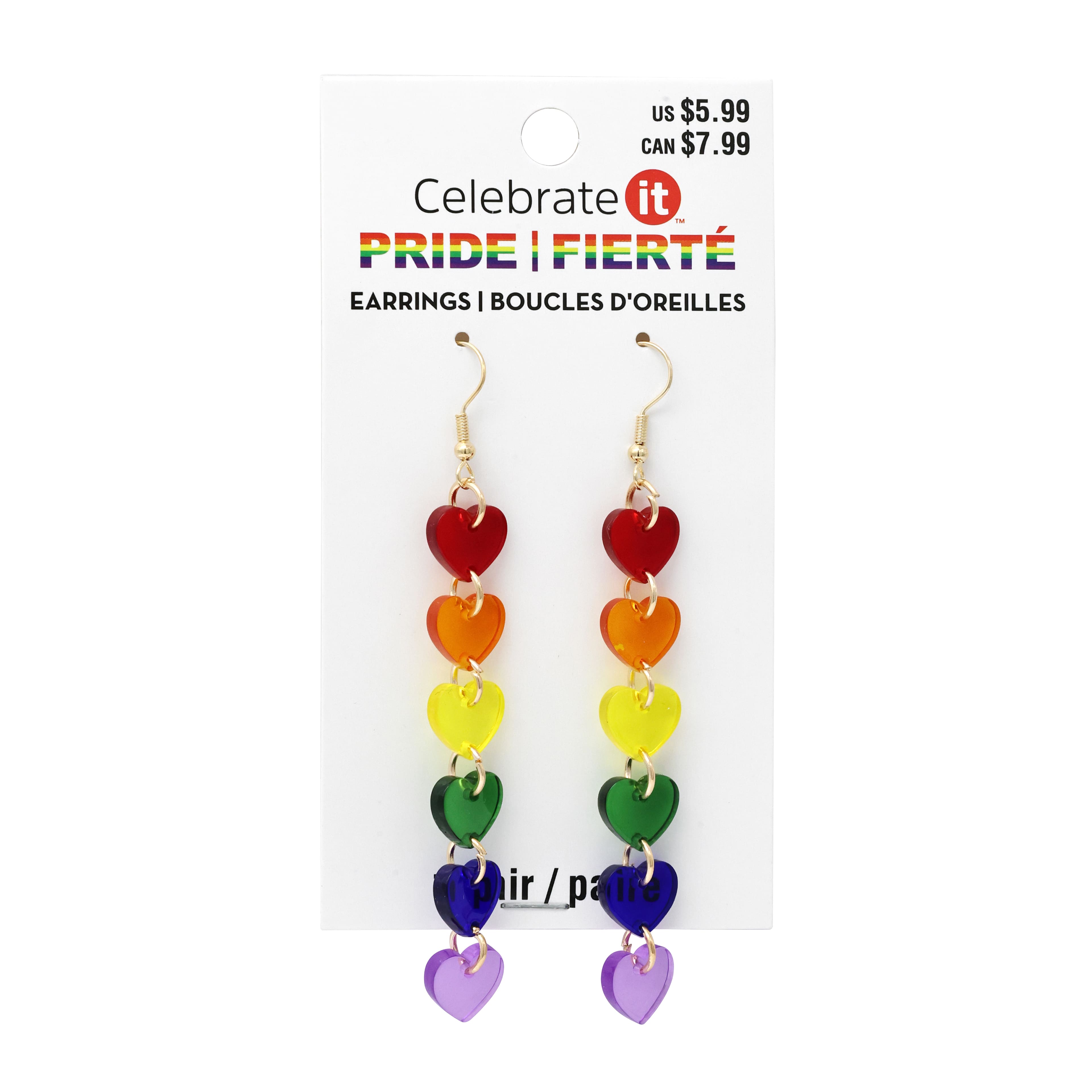 Pride Heart Earrings by Celebrate It™