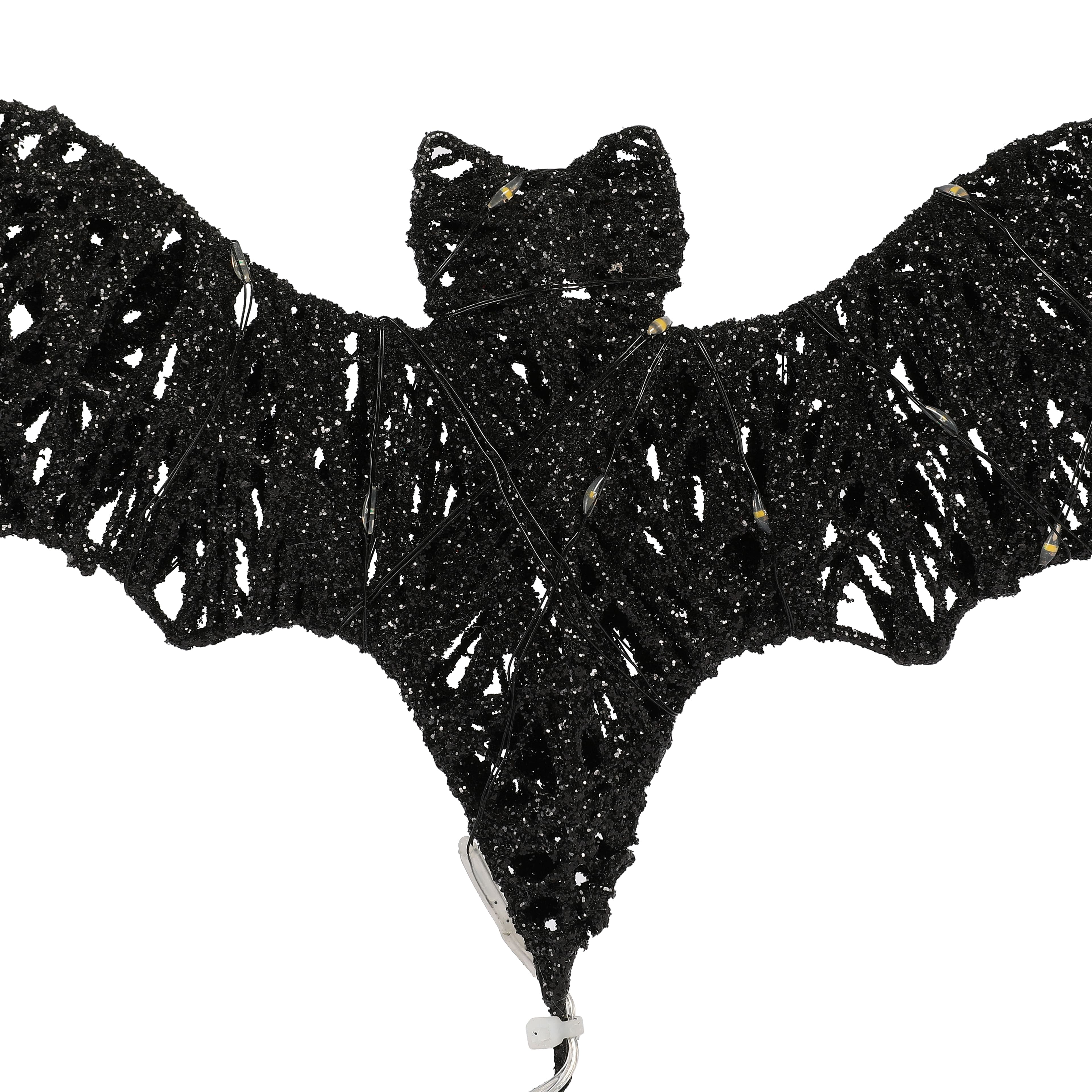 9&#x22; Black Bat Lighted Tree Topper by Ashland&#xAE;