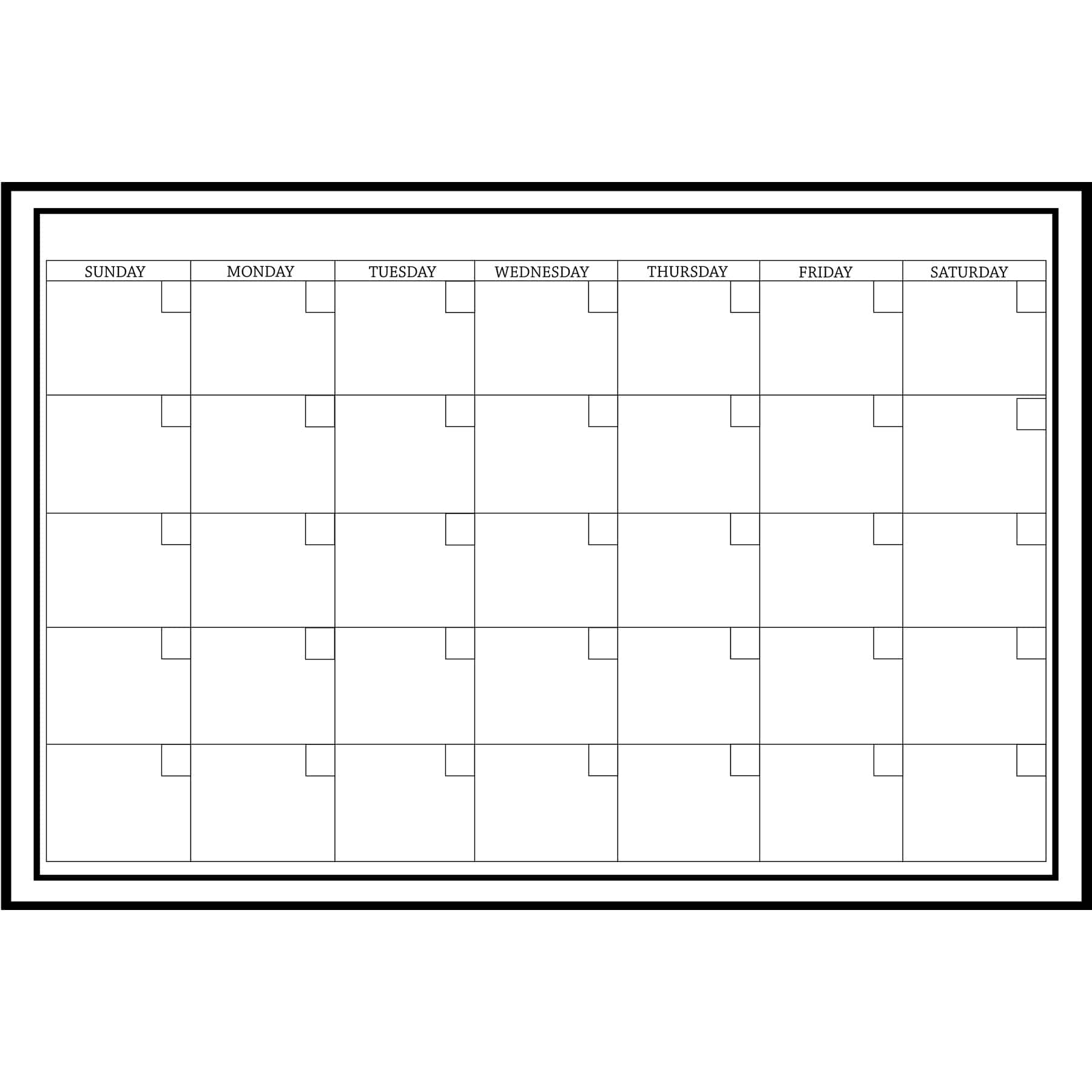 Wallpops White Monthly Dry Erase Calendar Decal Michaels