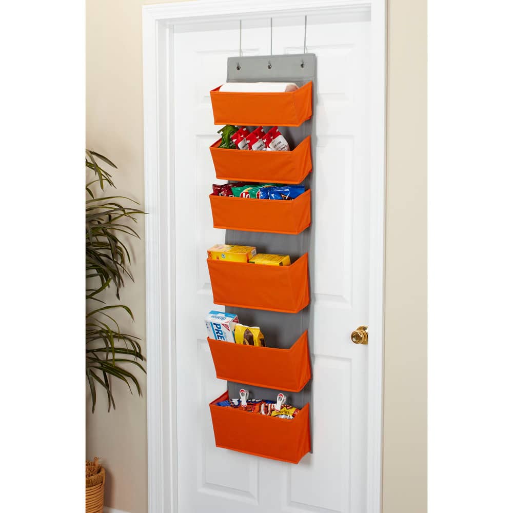 Household Essentials 4.7ft. 6-Pocket Over the Door Pocket Organizer