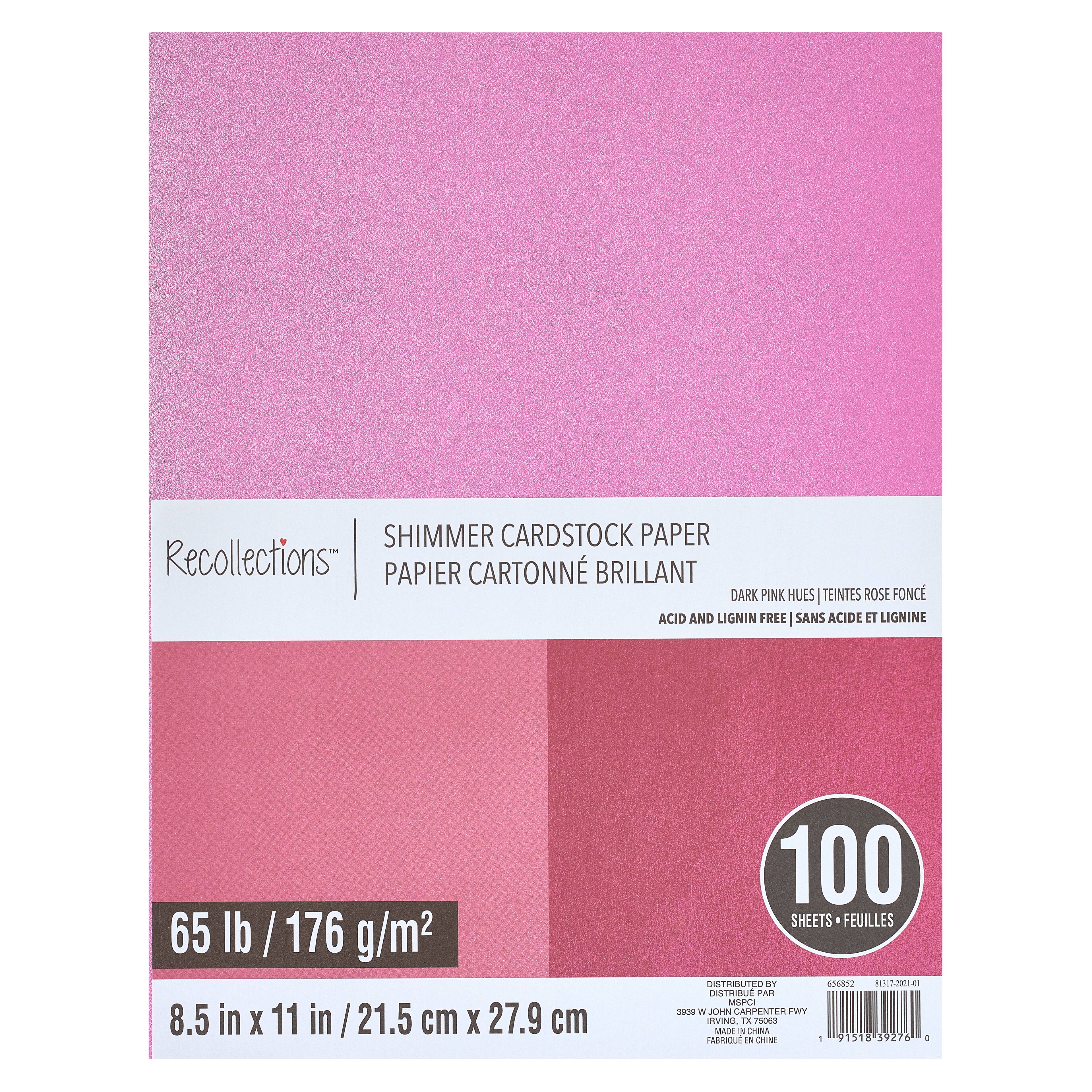 Pink Cardstock Paper Pack