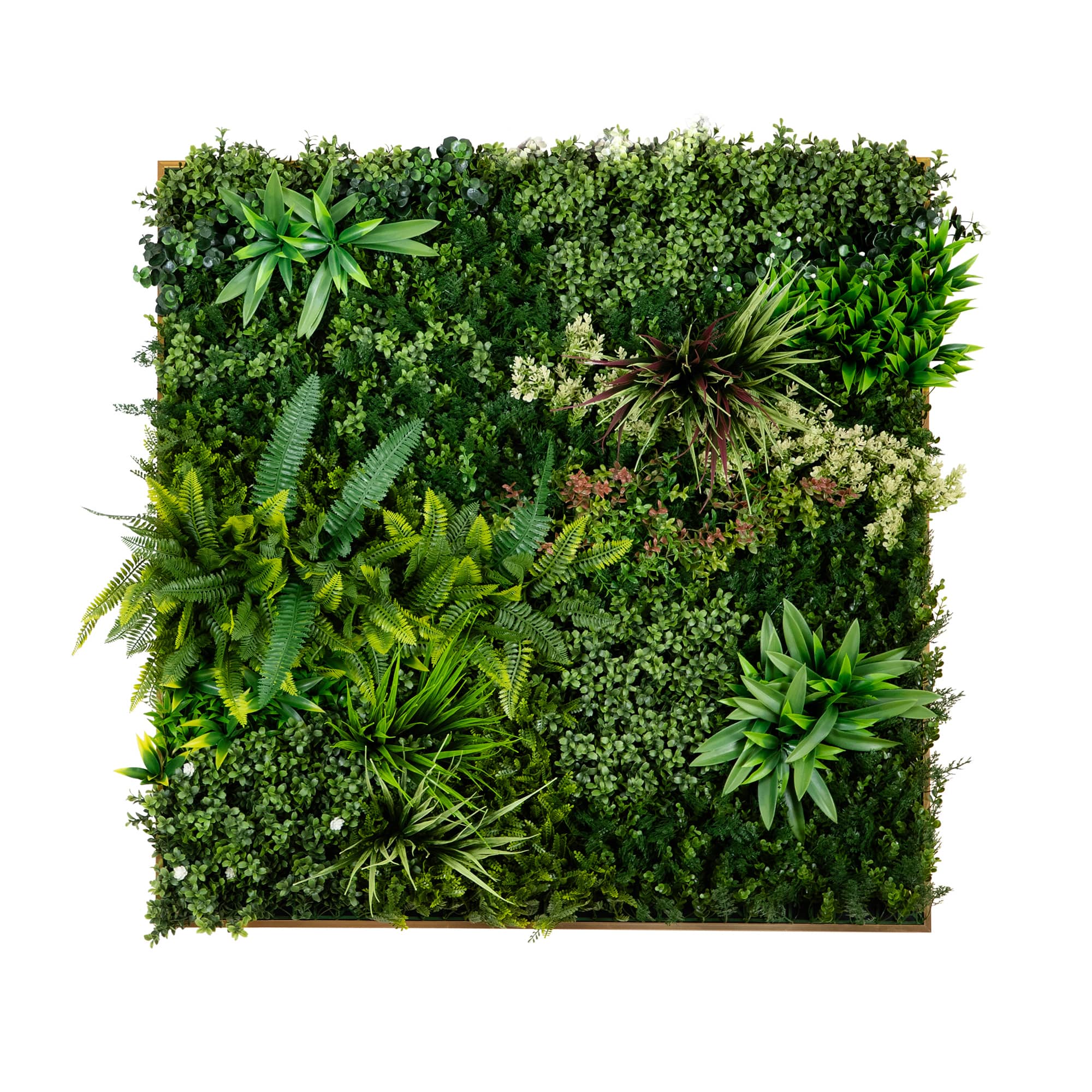 38" Framed Madagascar Forest Artificial Living Wall Art Panel