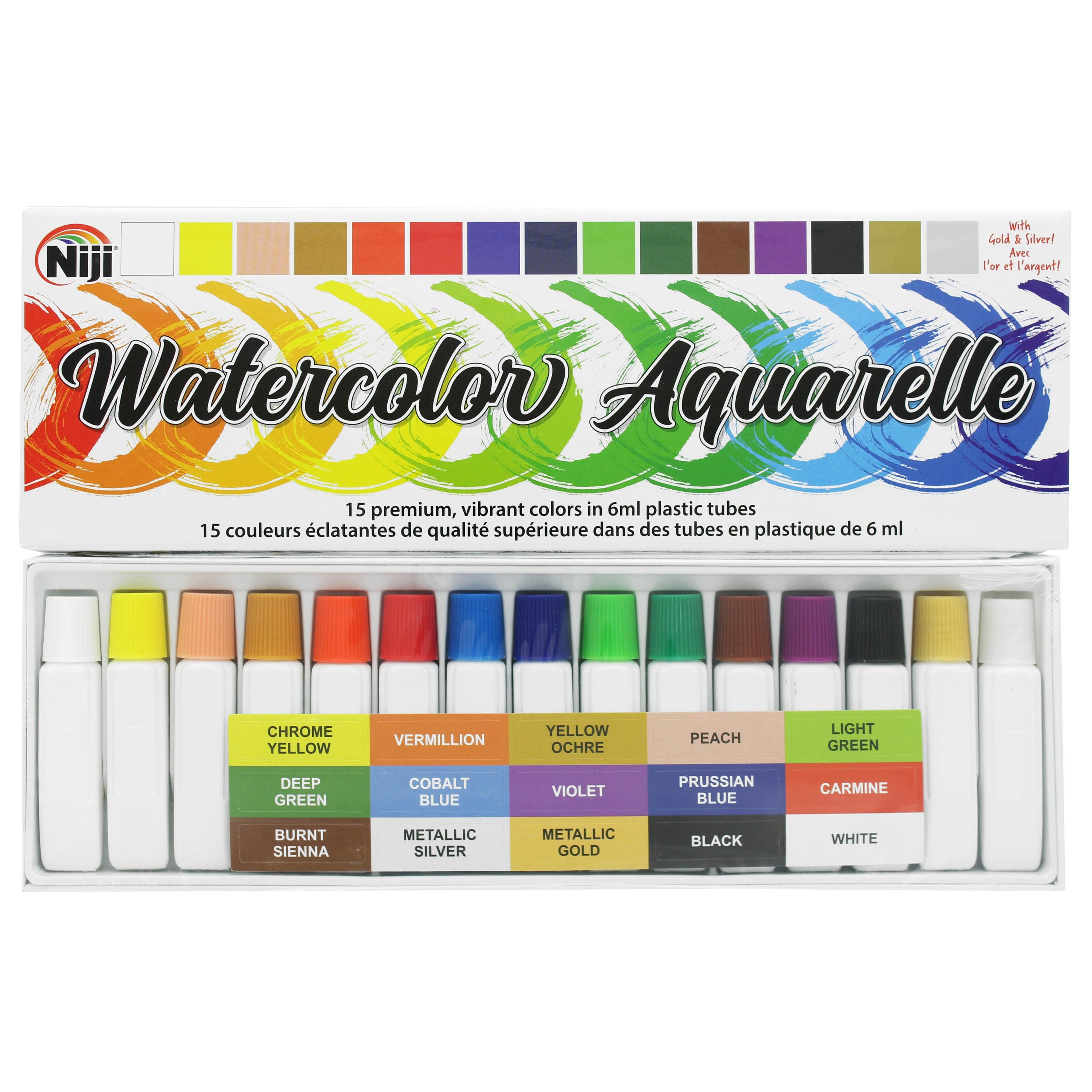 Niji 15 Color Watercolor Set | Michaels