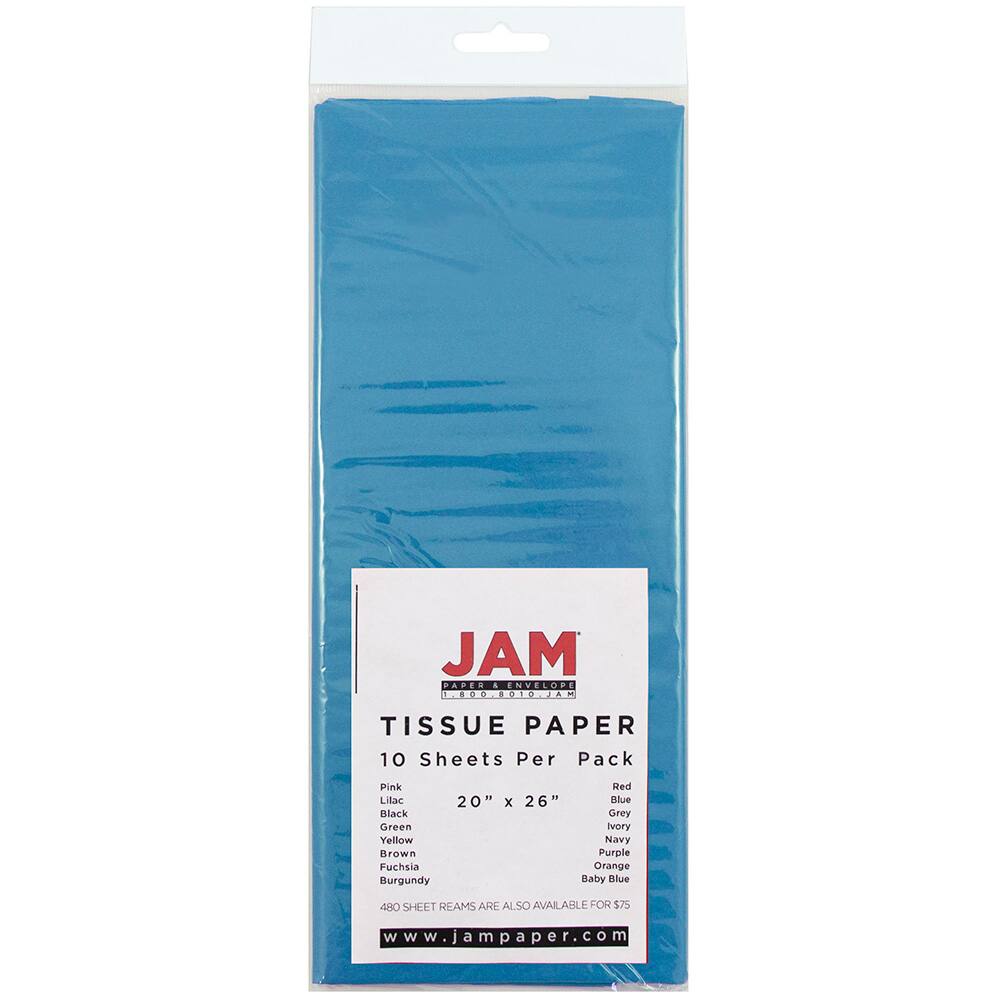 JAM Paper 20&#x22; x 26&#x22; Tissue Paper, 2 Packs of 10 Sheets